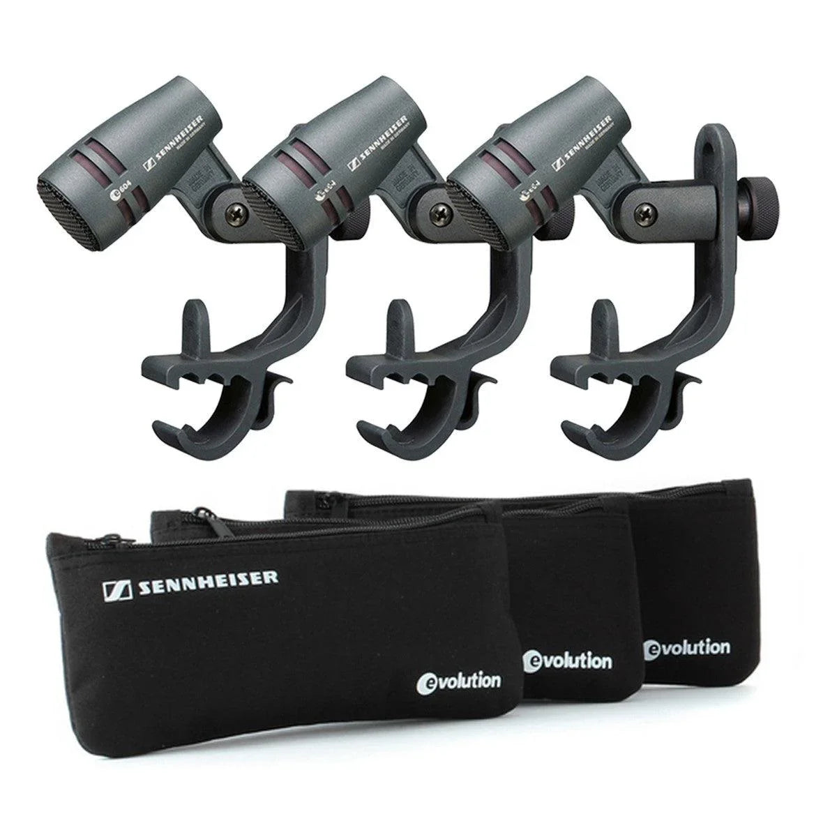 Sennheiser Evolution 3 Pack E604 Microphones - DY Pro Audio