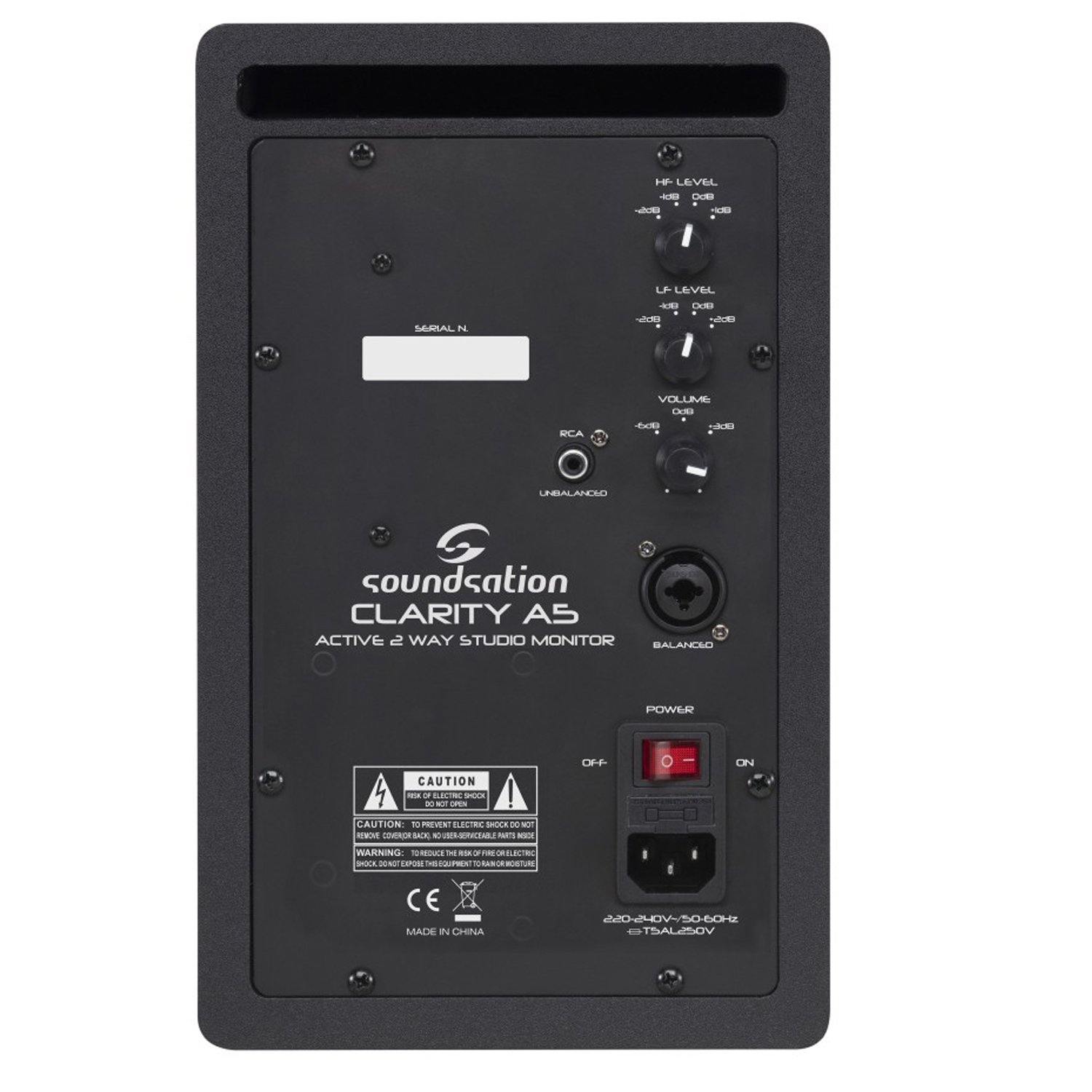 Soundsation Clarirty A5 5.25" Studio Monitor Black - DY Pro Audio