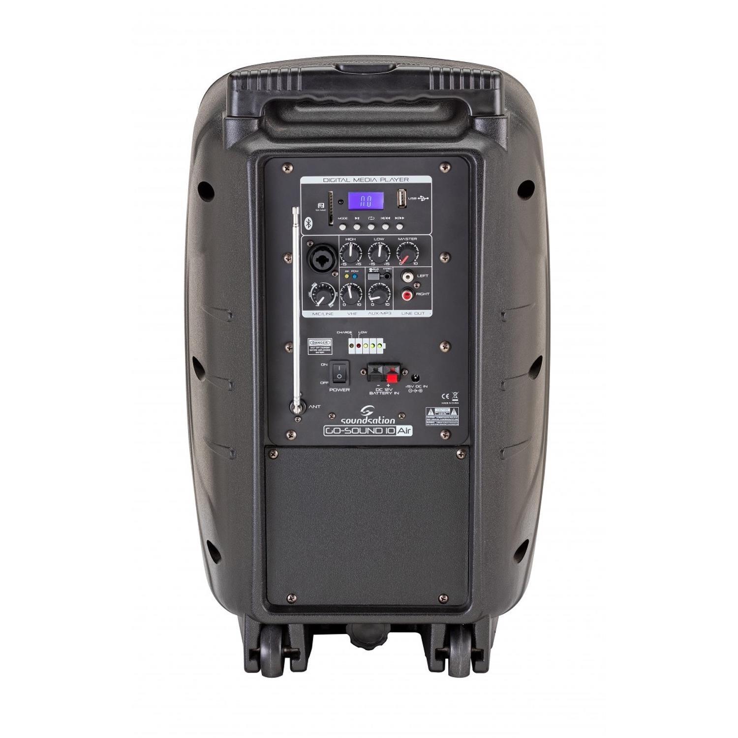 Soundsation Go-Sound 10AIR 10" Battery PA System MP3 Bluetooth Microphone - DY Pro Audio