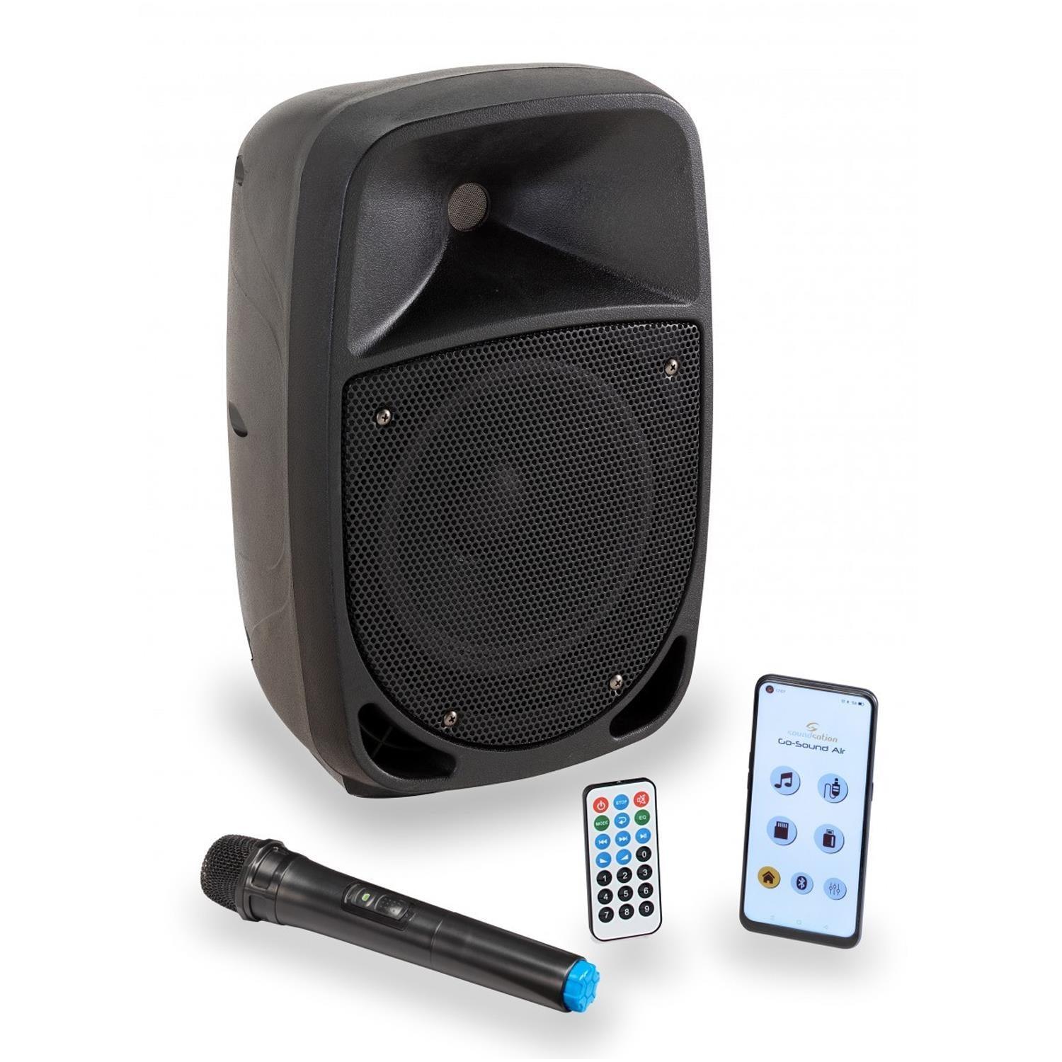 Soundsation Go-Sound 8AIR 8" Battery PA System MP3 Bluetooth Microphone - DY Pro Audio