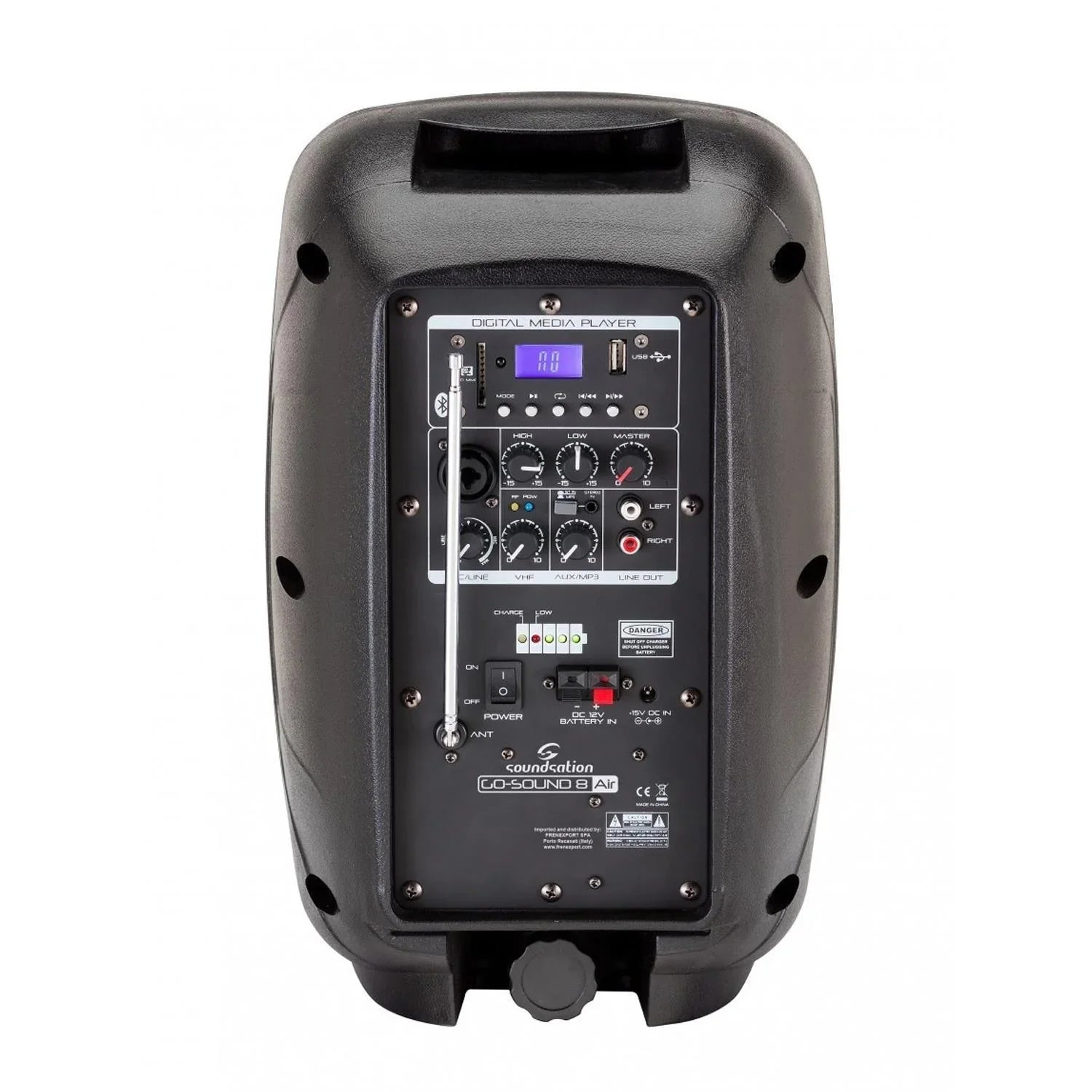 Soundsation Go-Sound 8AIR 8" Battery PA System MP3 Bluetooth Microphone - DY Pro Audio