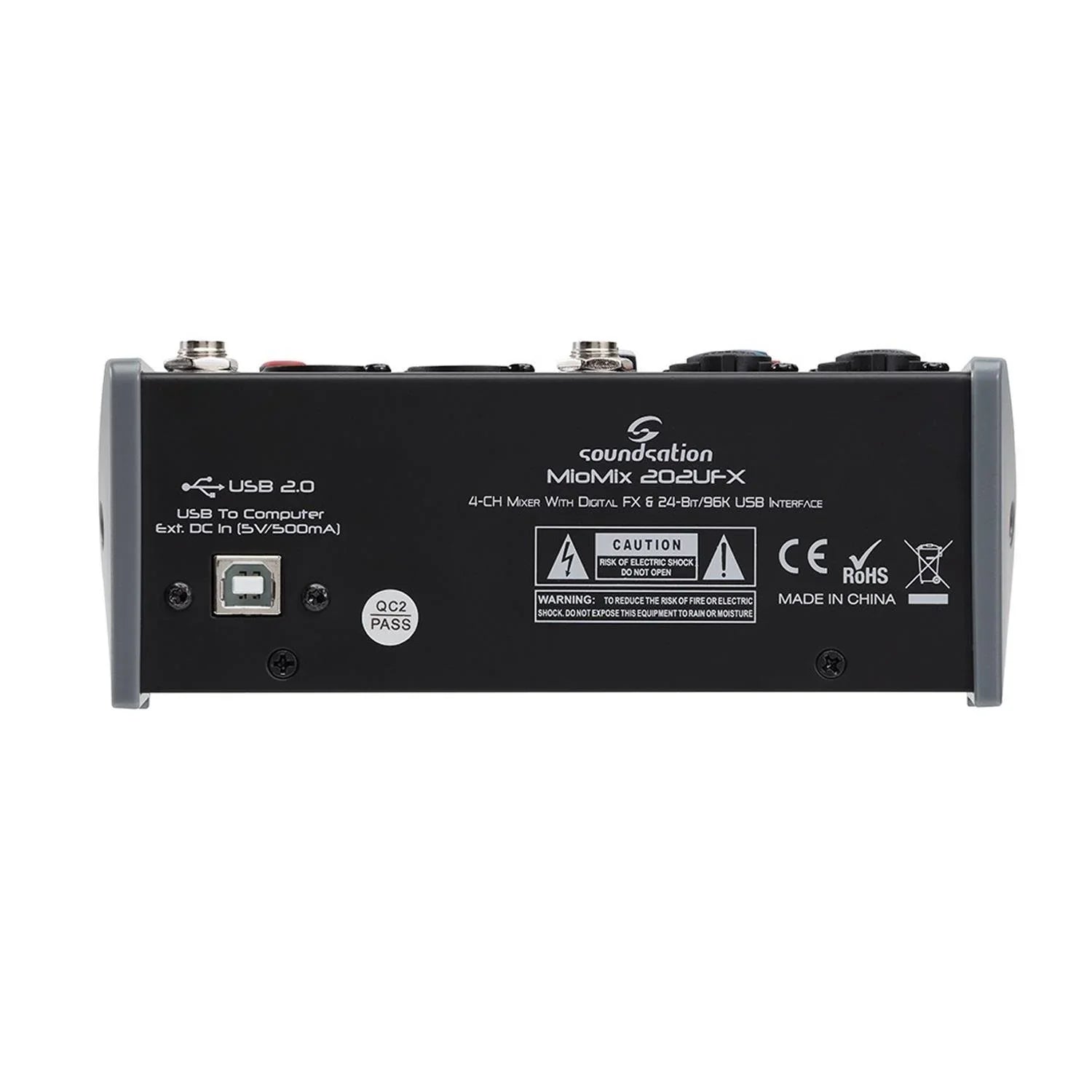 Soundsation MIOMIX 202UFX 4 Channel Mixer with FX and USB - DY Pro Audio