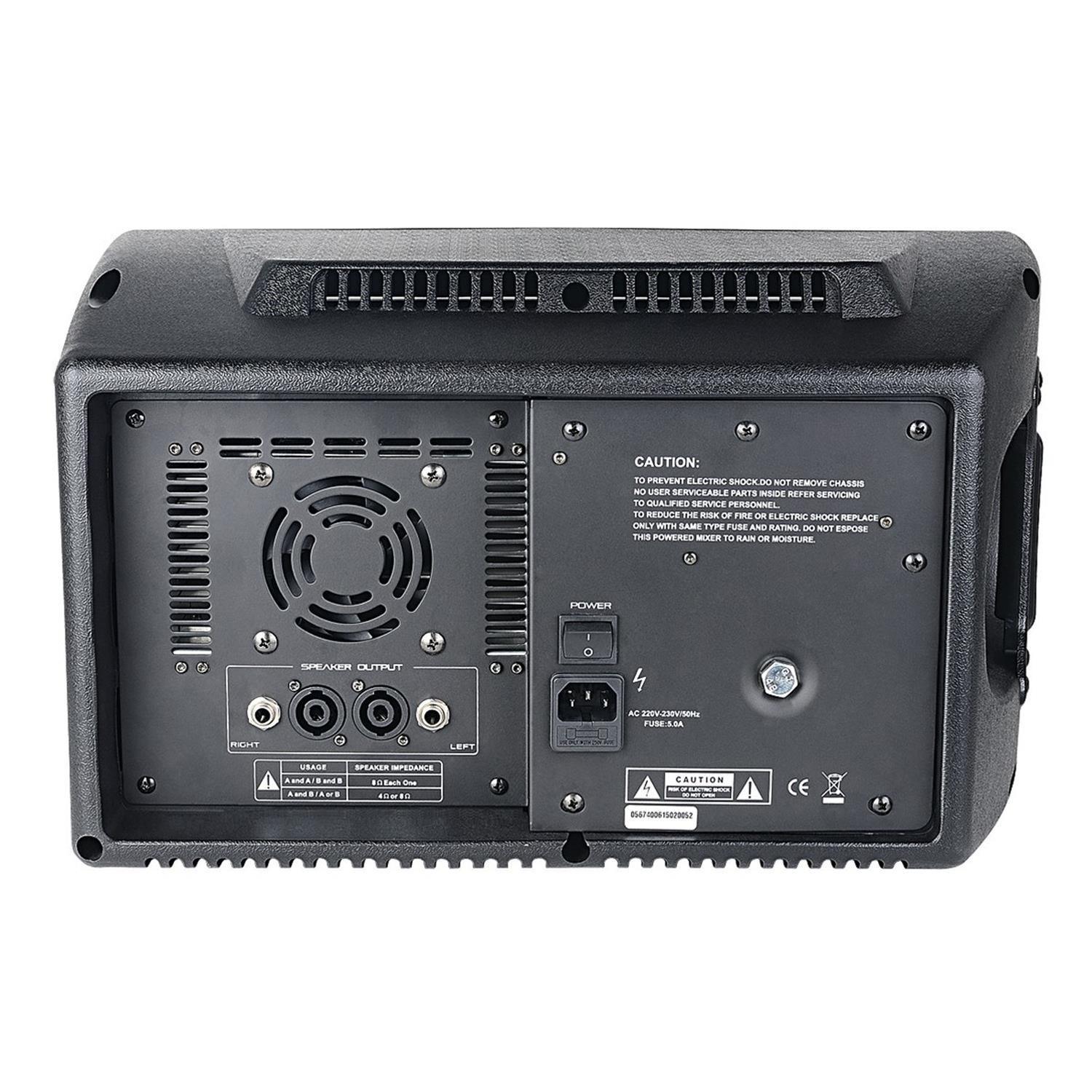 Soundsation PMX-8UBT 8 channel 300w Max Powered Mixer with Blueooth, Effects - DY Pro Audio