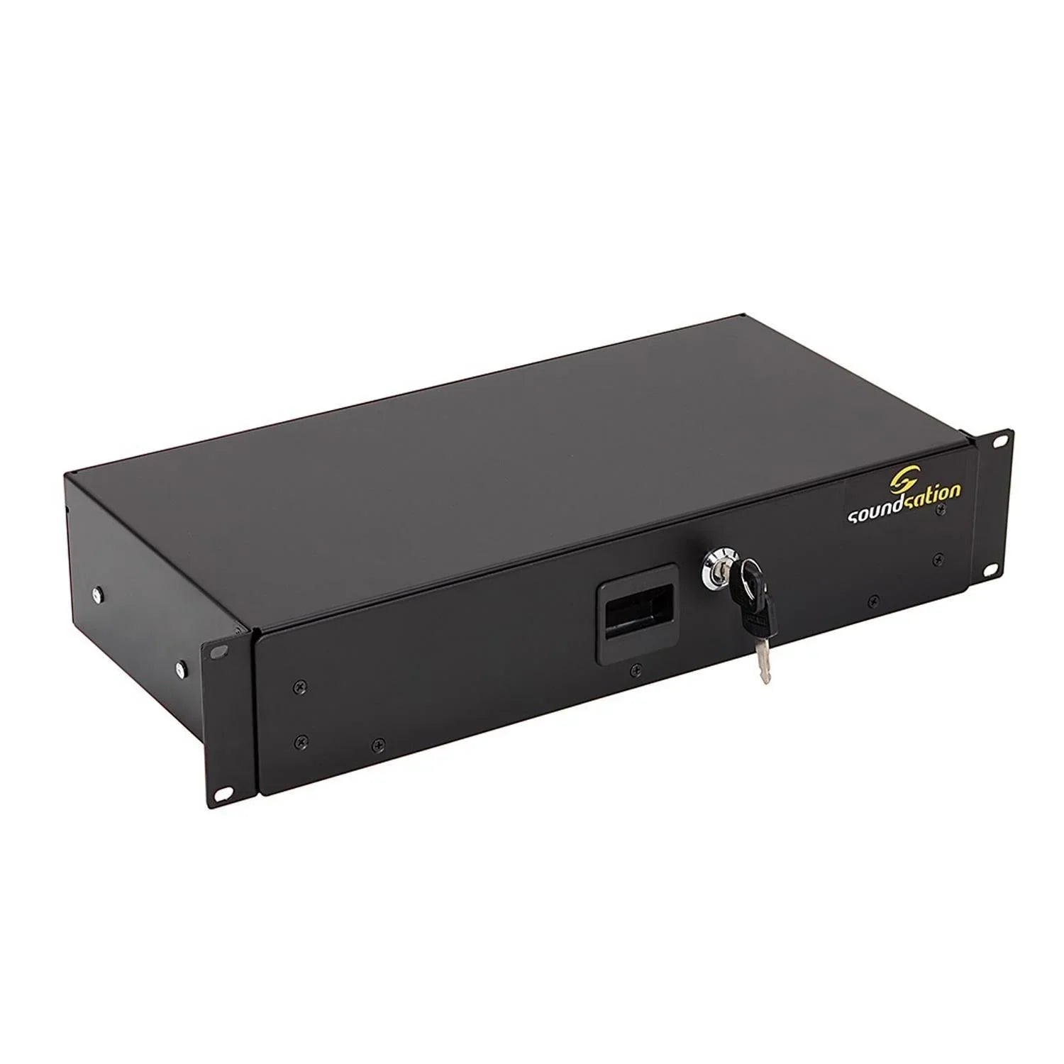Soundsation SRD100-2U LOCK 2U Rack Drawer with Lock - DY Pro Audio