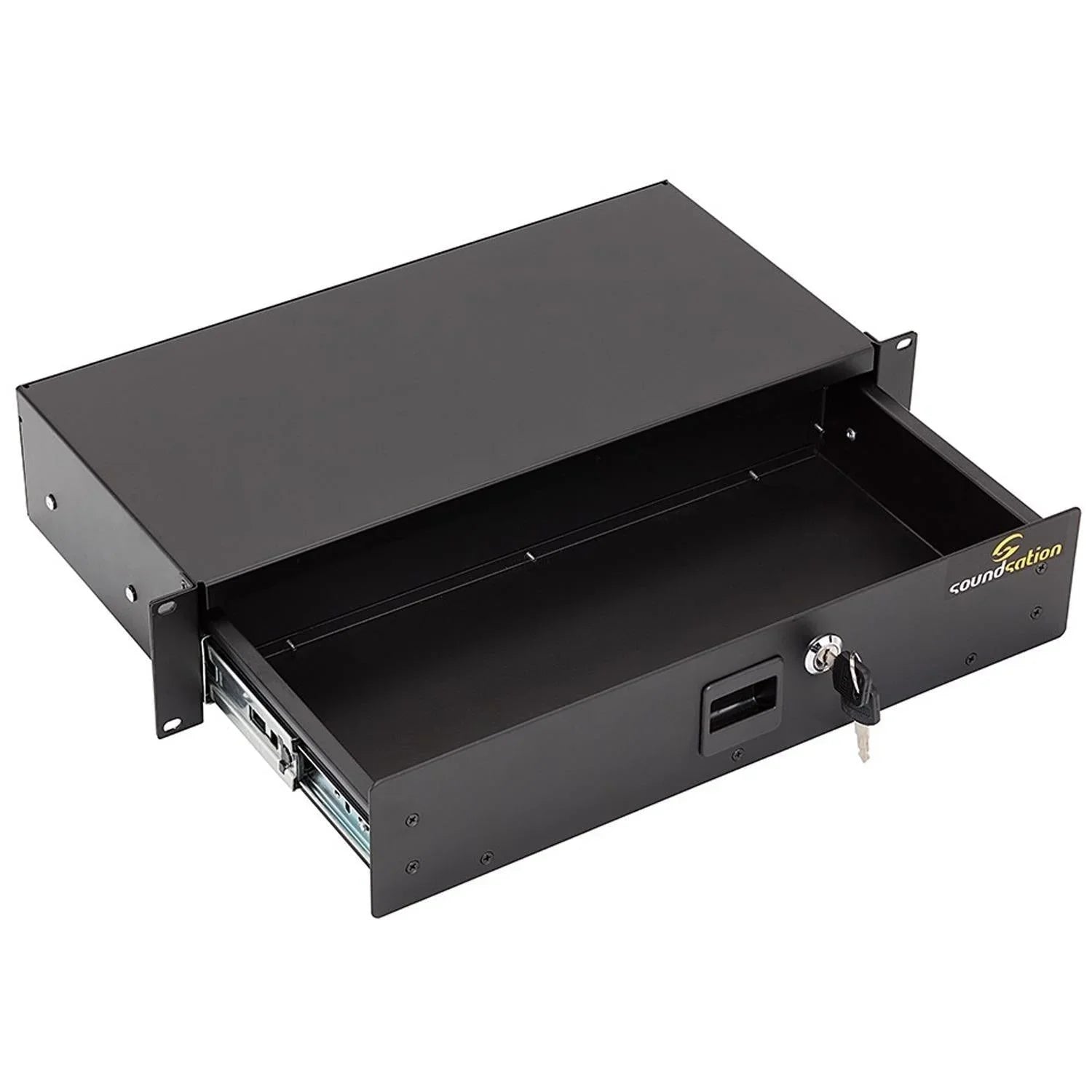 Soundsation SRD100-2U LOCK 2U Rack Drawer with Lock - DY Pro Audio