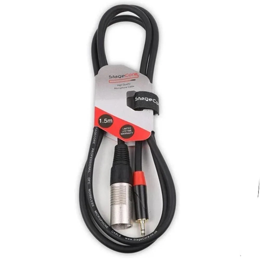 StageCore 1.5m 1x XLR Male to 3.5mm Cable - DY Pro Audio
