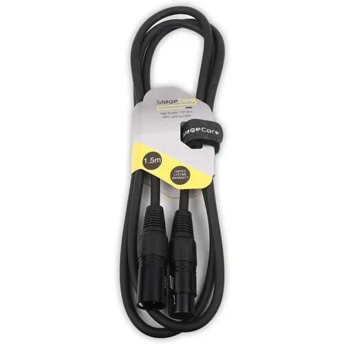 Stagecore 1.5m DMX 3 Pin Cables - DY Pro Audio