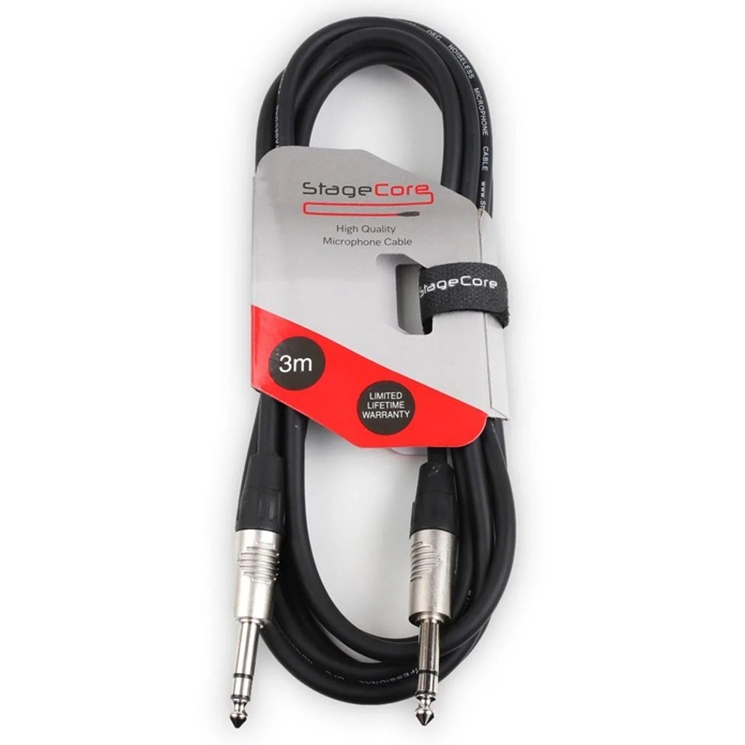 Stagecore 6.35mm 1/4" Stereo TRS Jack to TRS Jack 3m - DY Pro Audio