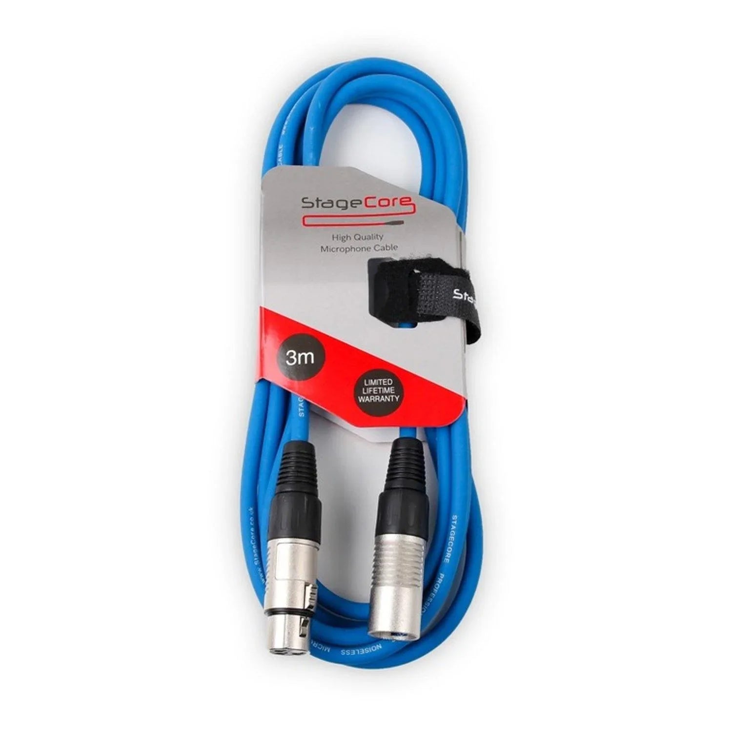 Stagecore CORE 350 3m Blue XLR Microphone Cable - DY Pro Audio