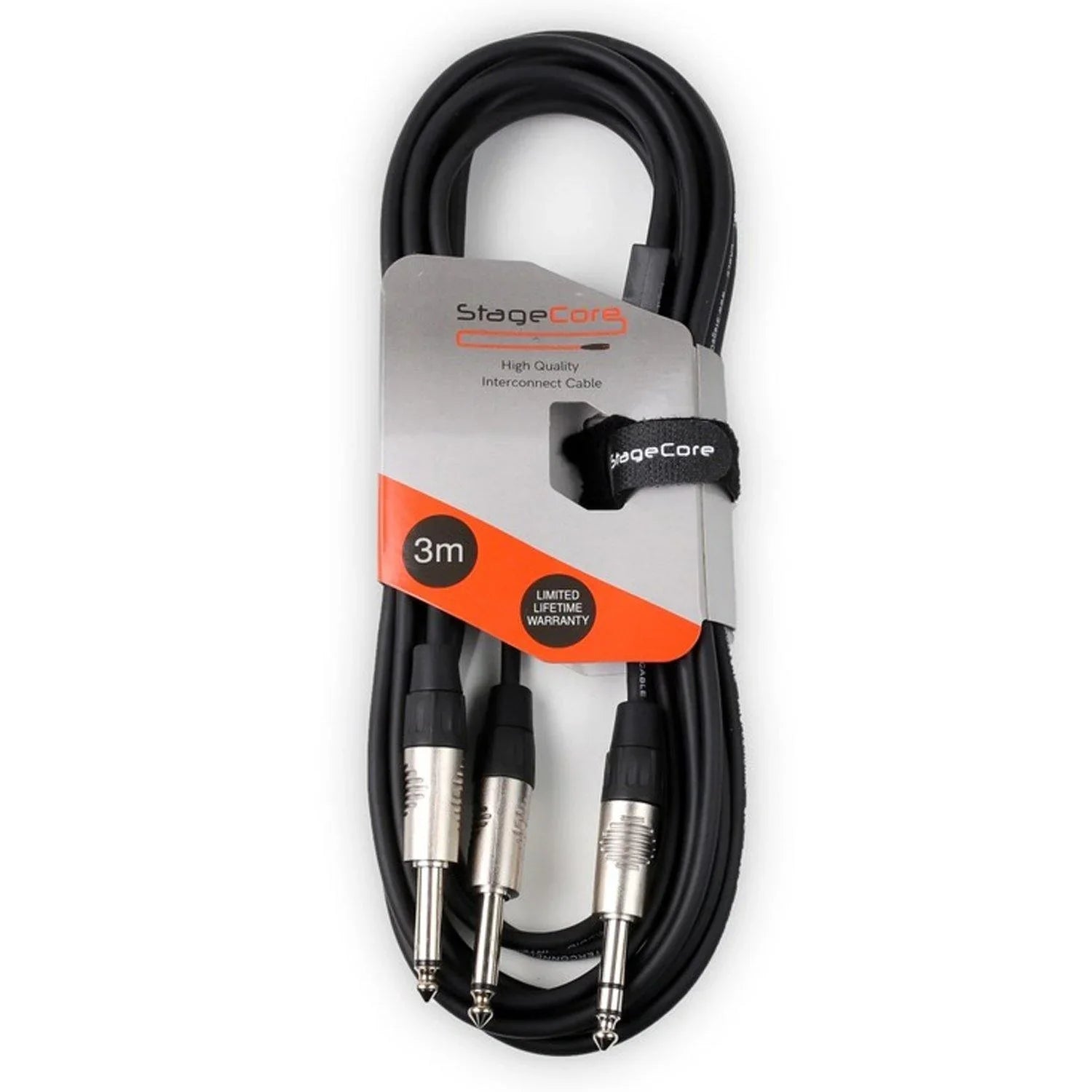 Stagecore iCore 210 3m 2x Twin Mono Jack to Stereo Jack Plug - DY Pro Audio