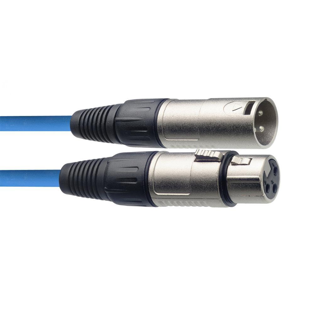 Stagg 6m Microphone XLR Cable Blue - DY Pro Audio