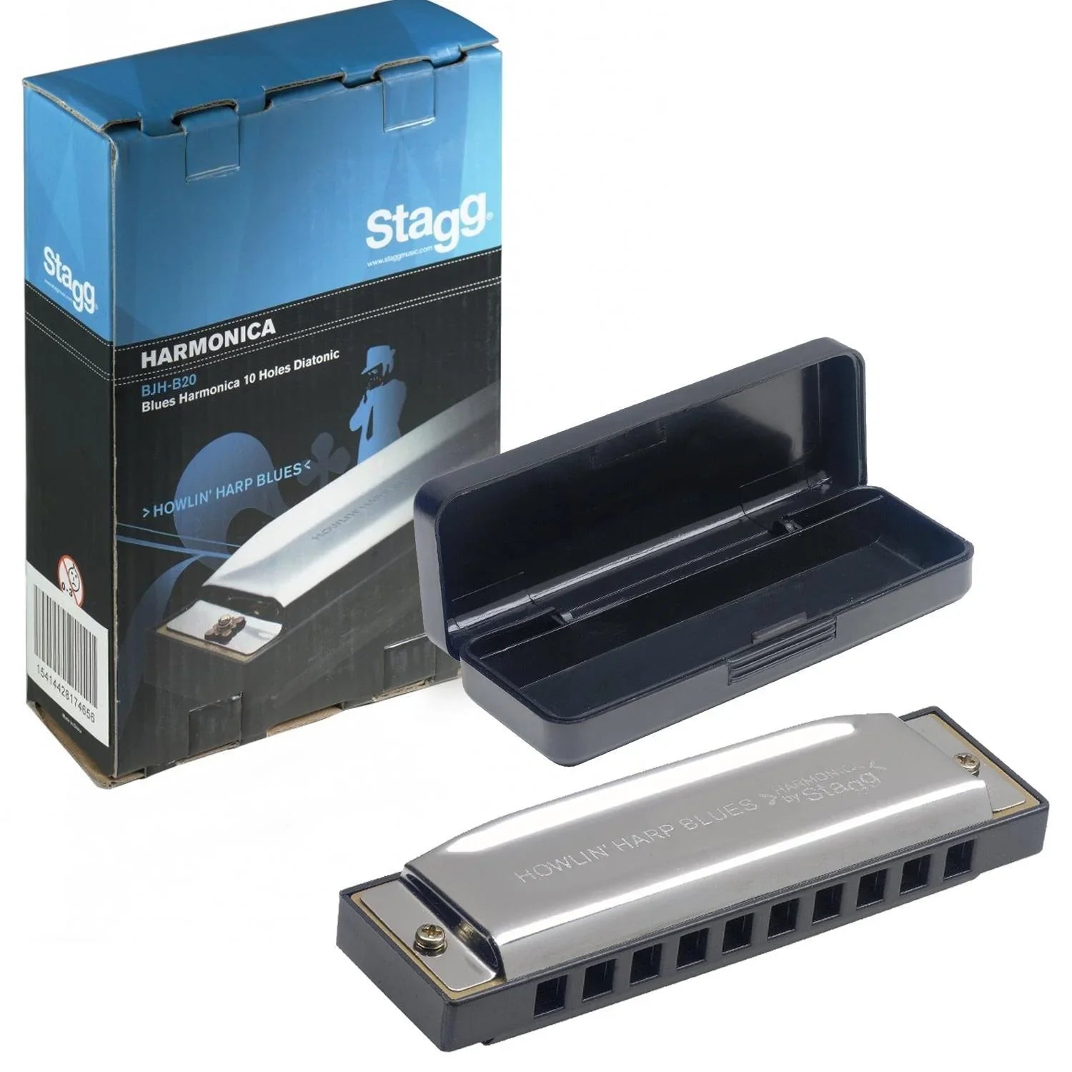 Stagg BJH-B20 E Howlin Harp Blues Harmonica in E Major - DY Pro Audio