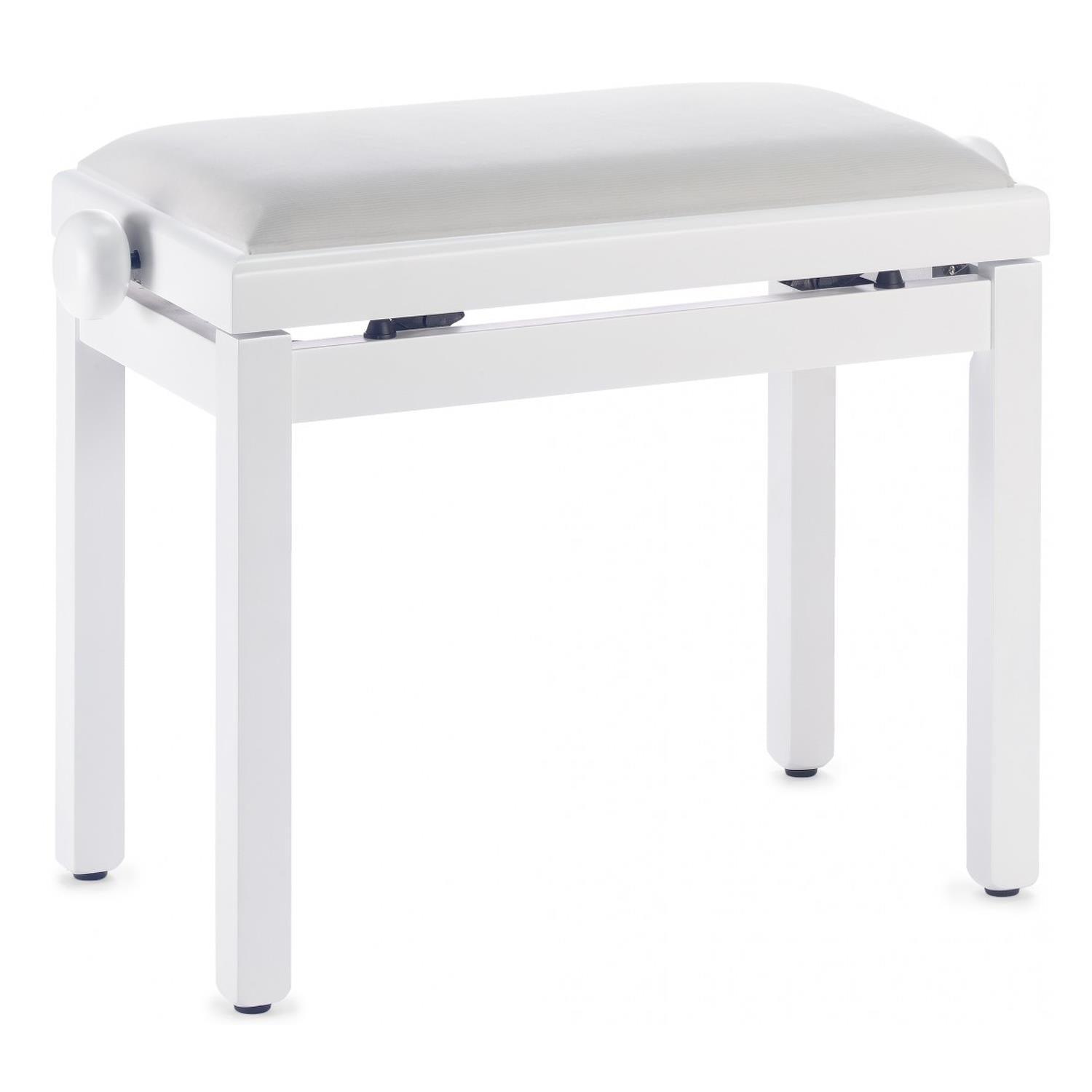 Stagg PBF39 WHM VWH White Piano Bench With Velvet Top - DY Pro Audio