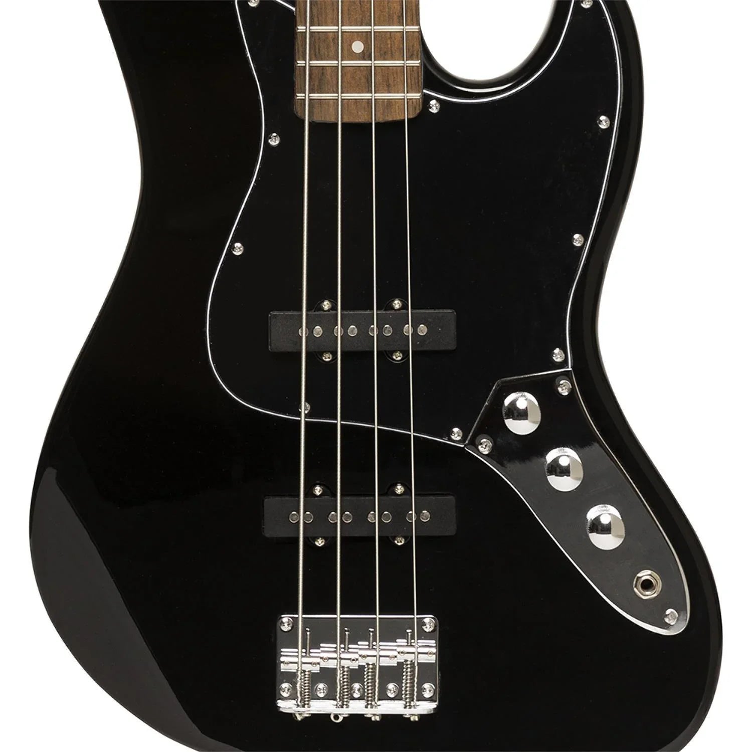 Stagg SBJ-30 BLK Black Standard J Bass Guitar - DY Pro Audio