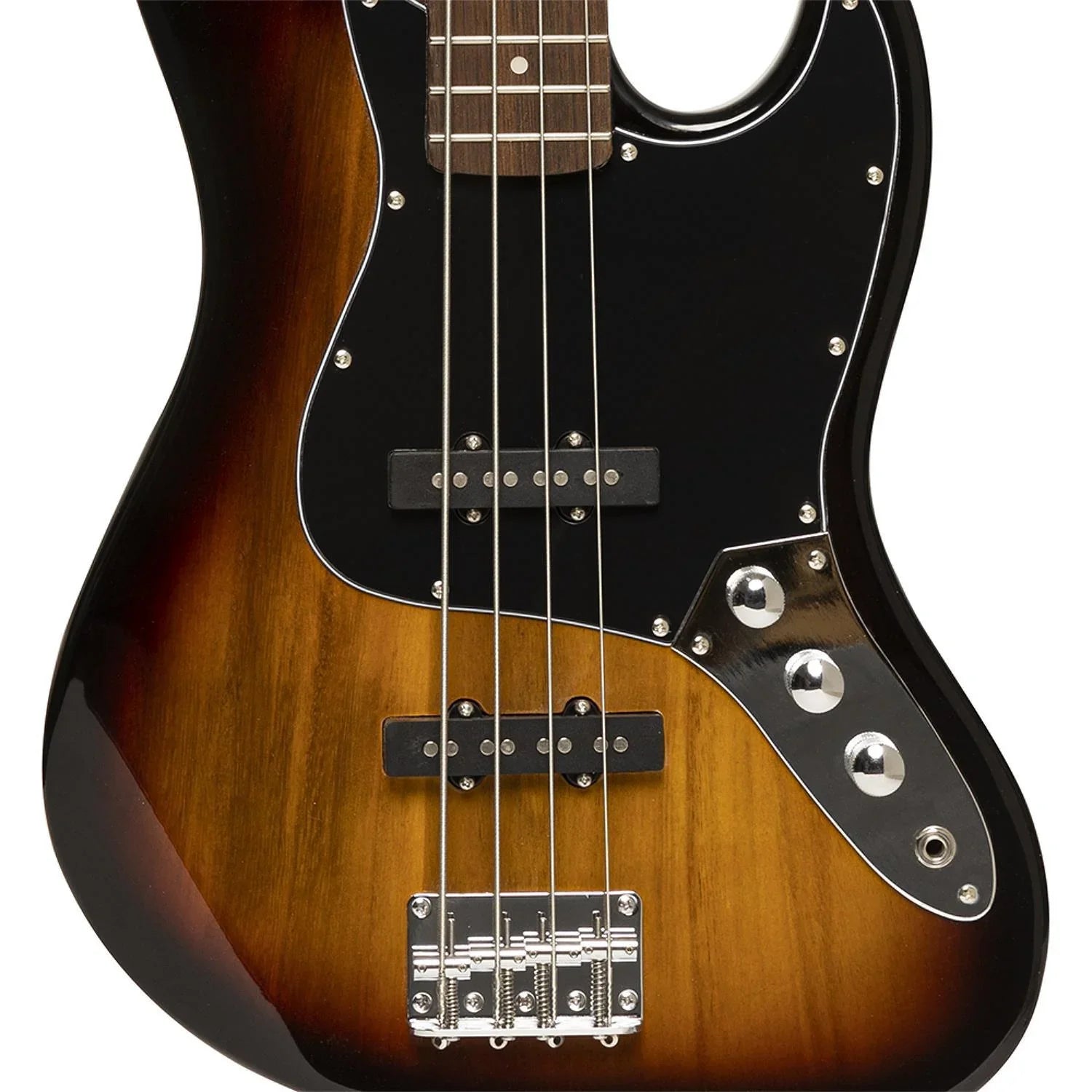 Stagg SBJ-30 SNB Sunburst Standard J Bass Guitar - DY Pro Audio