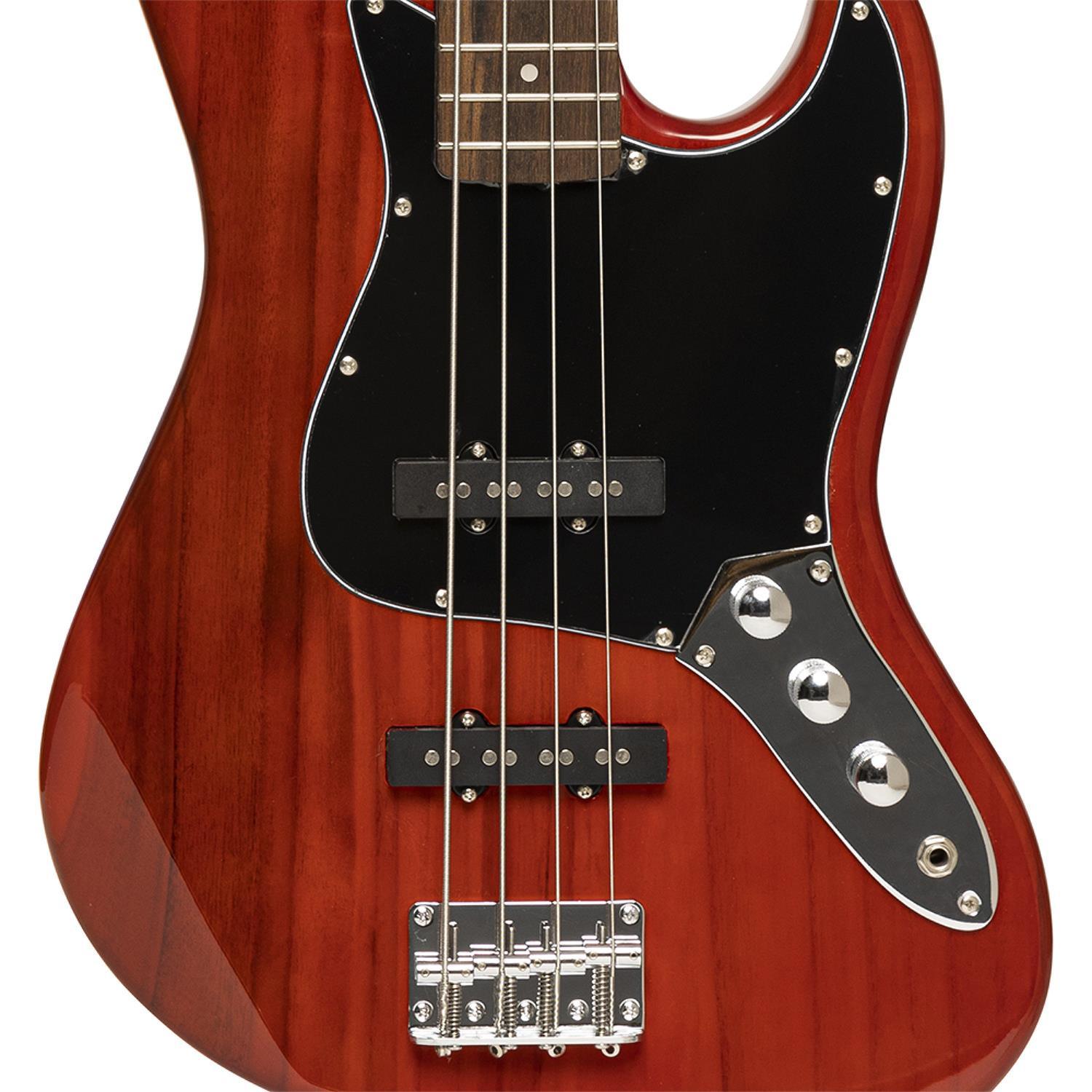 Stagg SBJ-30 STF Red Standard J Bass Guitar - DY Pro Audio