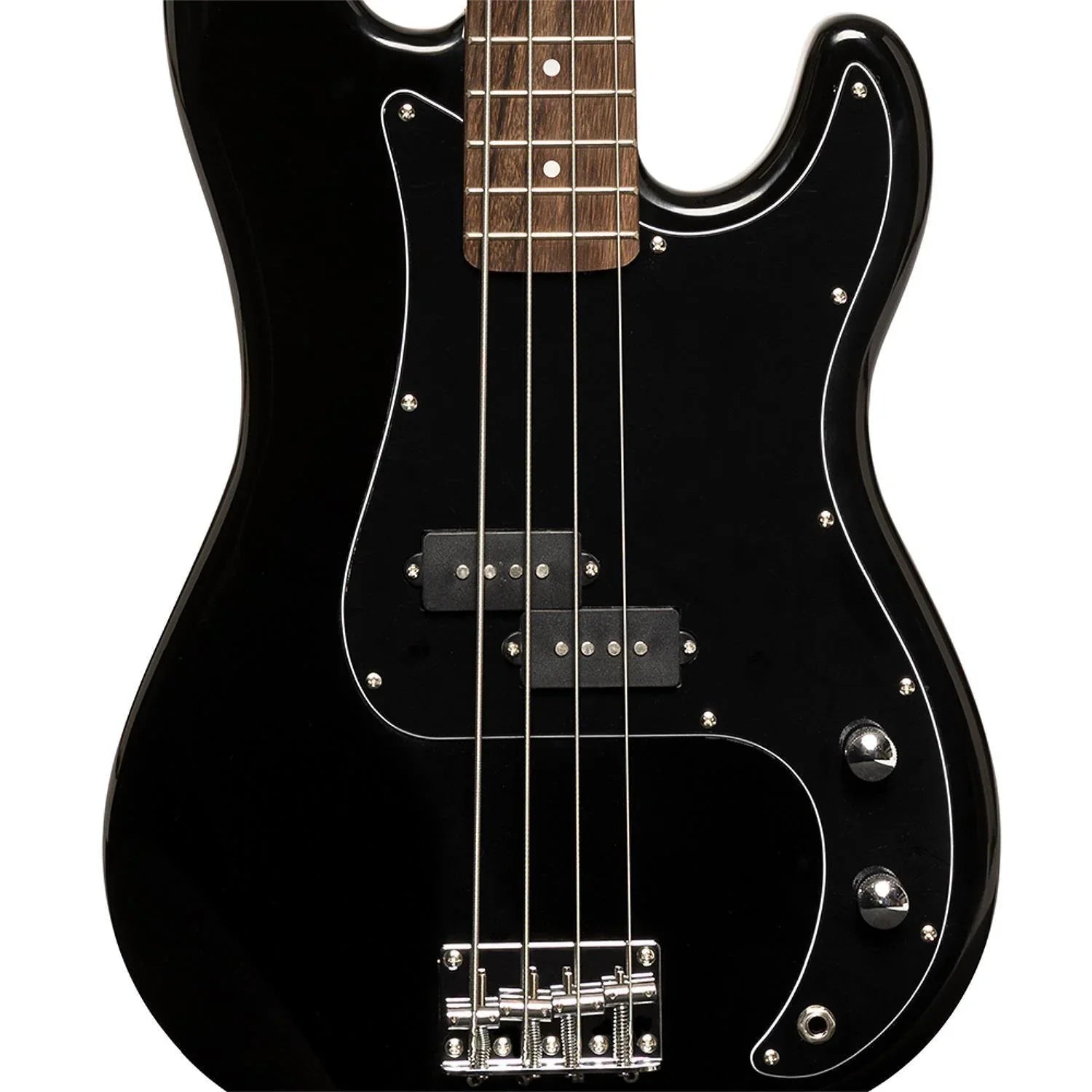 Stagg SBP-30 BLK Black Standard Bass Guitar - DY Pro Audio