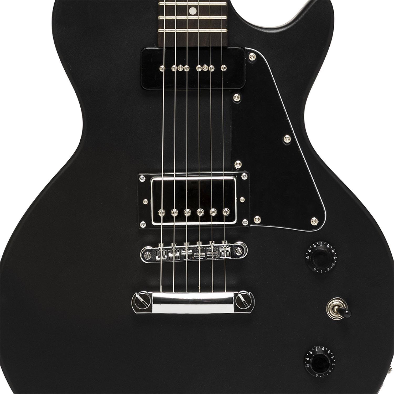 Stagg SEL-HB90 BLK Black Standard Mahogany Electric Guitar - DY Pro Audio