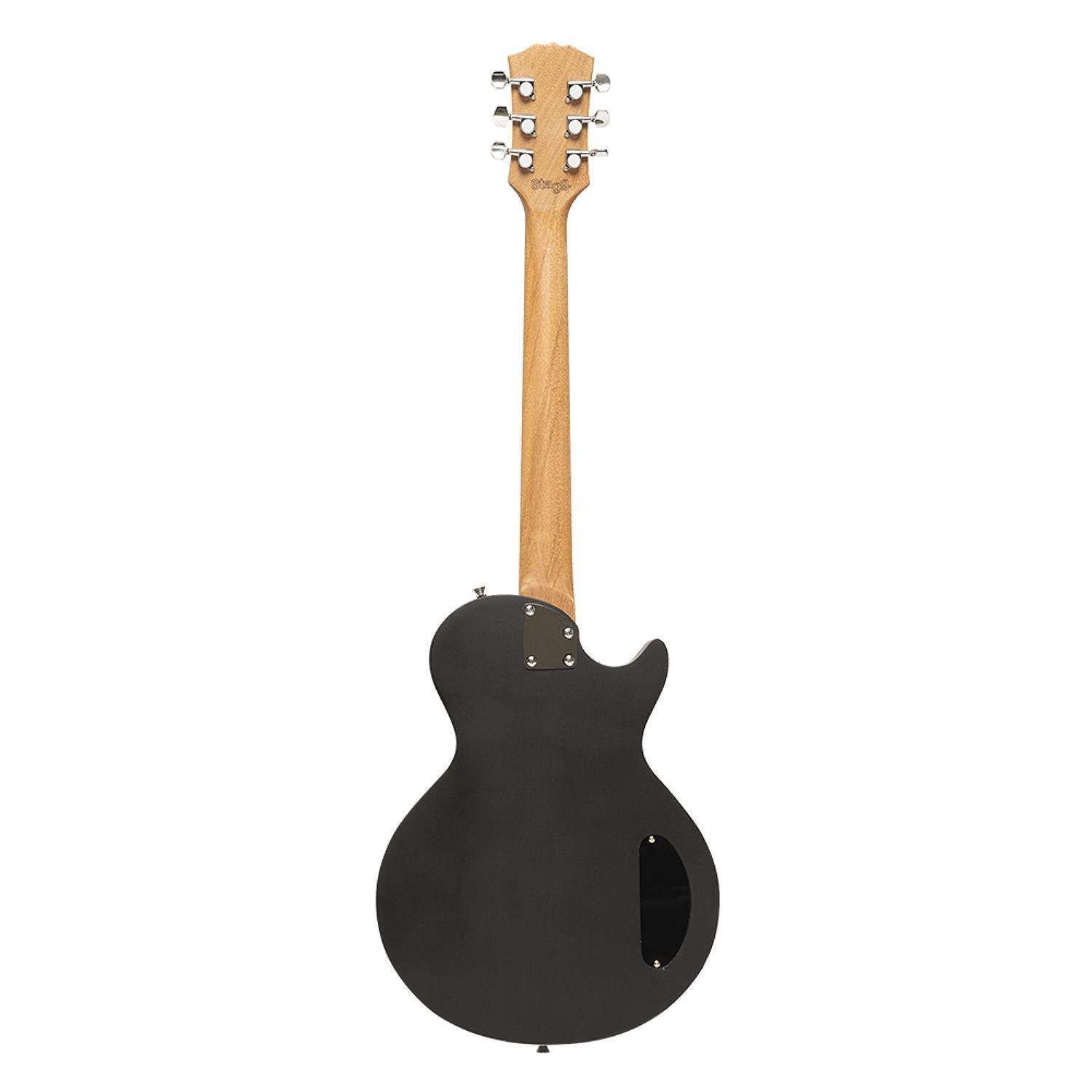 Stagg SEL-HB90 BLK LH Black Standard Mahogany Electric Guitar - DY Pro Audio