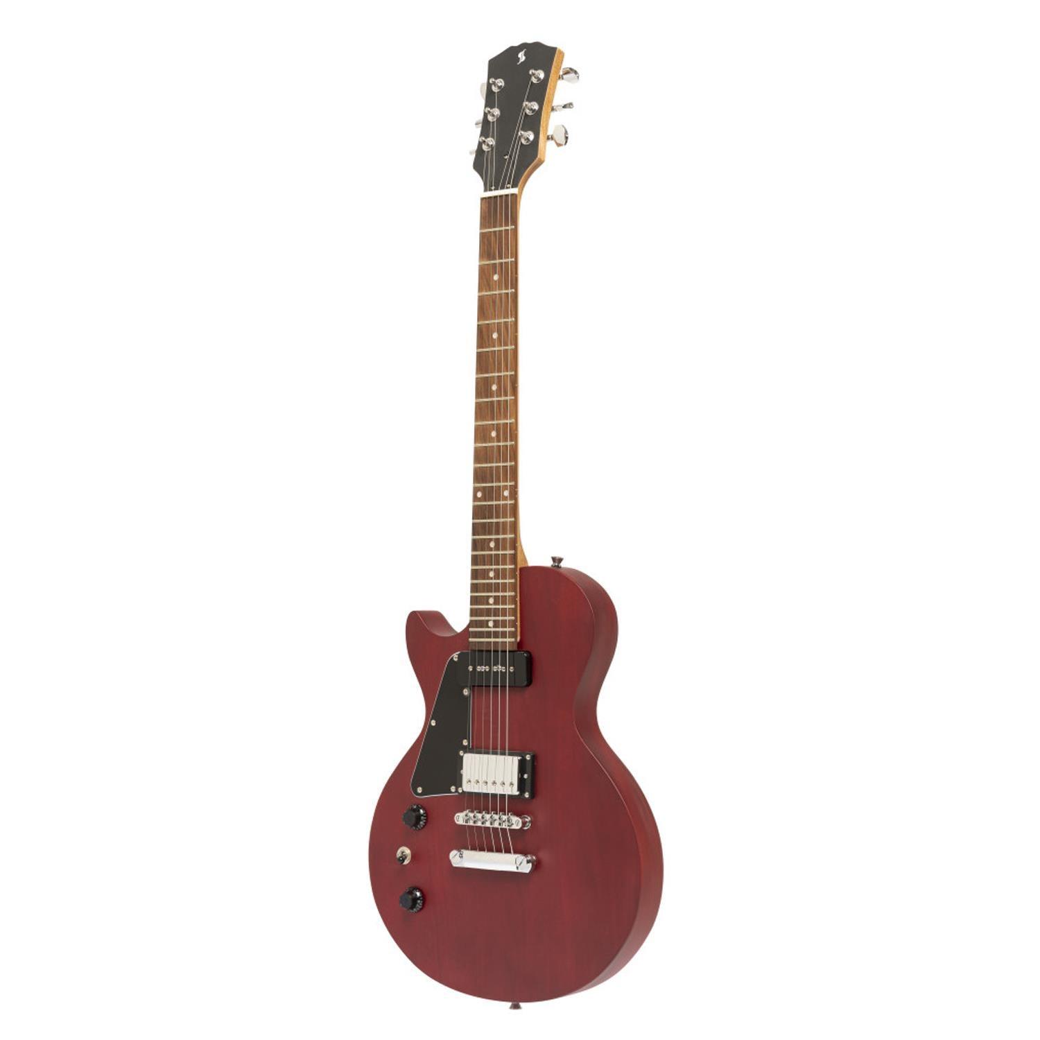 Stagg SEL-HB90 CHRRYL LH CHERRY Standard Mahogany Electric Guitar - DY Pro Audio