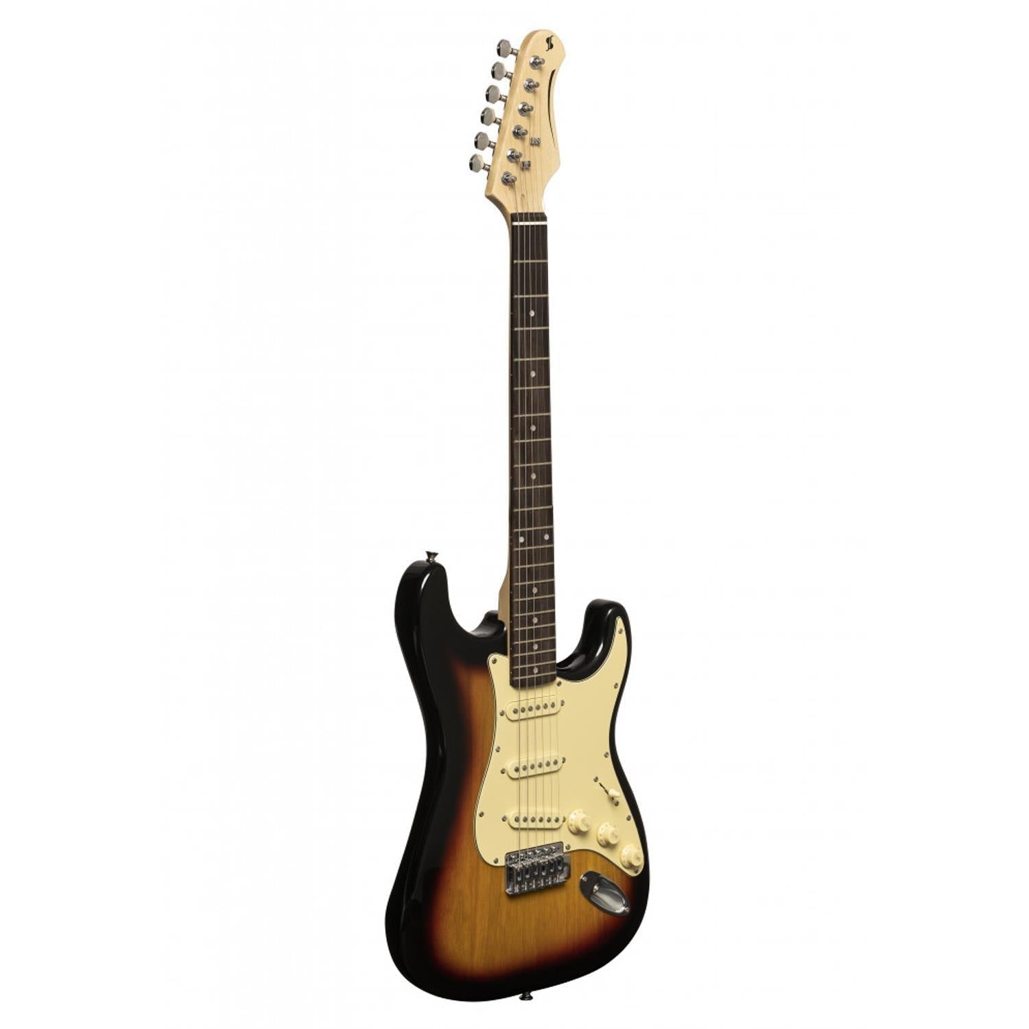 Stagg SES-30 SNB Sunburst Standard Electric Guitar - DY Pro Audio