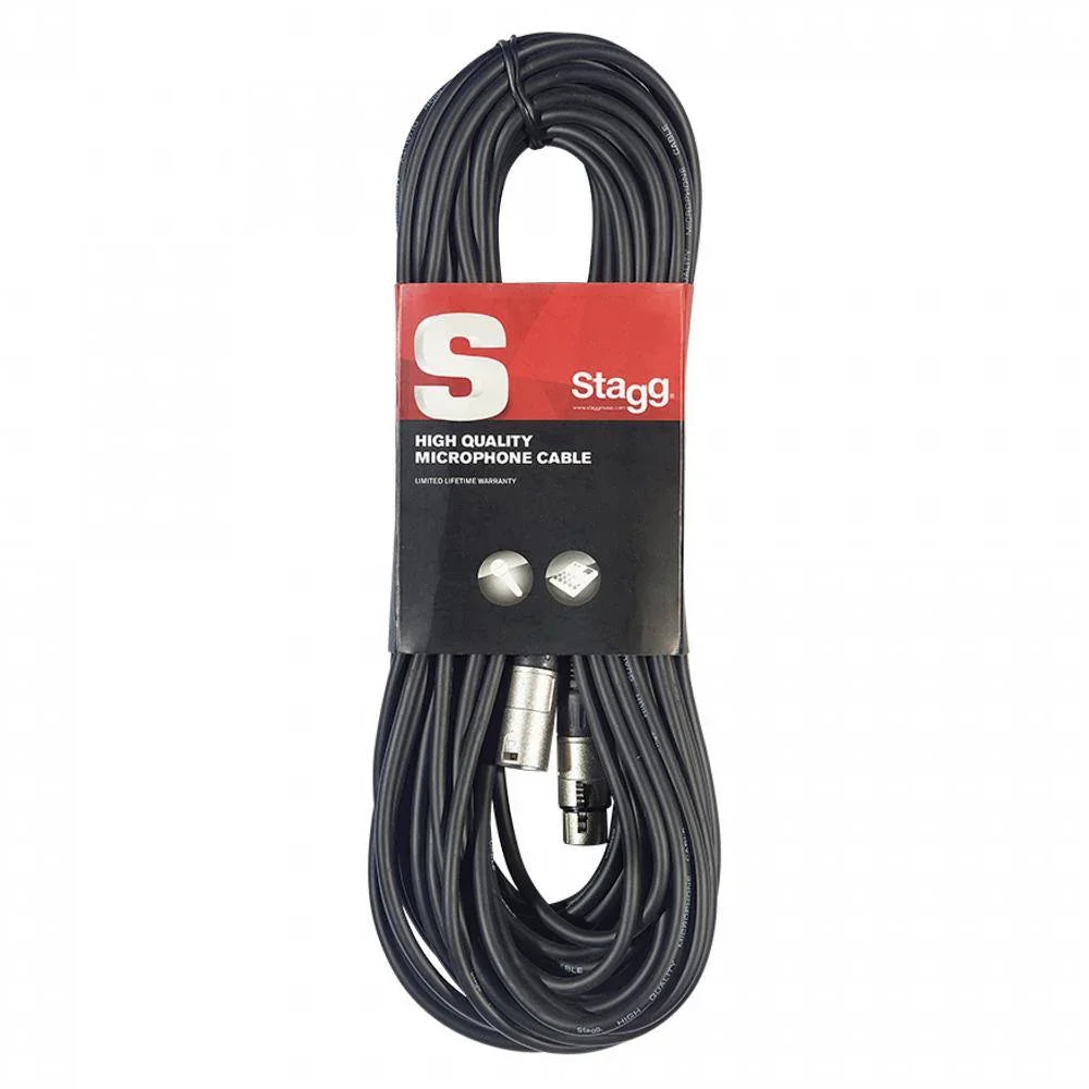 Stagg SMC20 20m Microphone XLR Cable Black - DY Pro Audio
