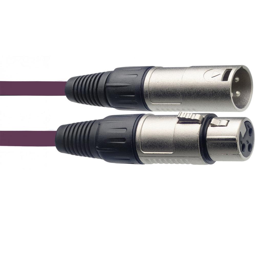 Stagg SMC3 CPP 3m Microphone XLR Cable Purple - DY Pro Audio