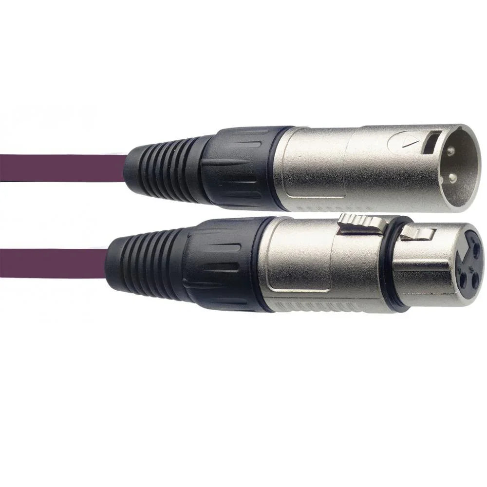 Stagg SMC3 CPP 3m Microphone XLR Cable Purple - DY Pro Audio