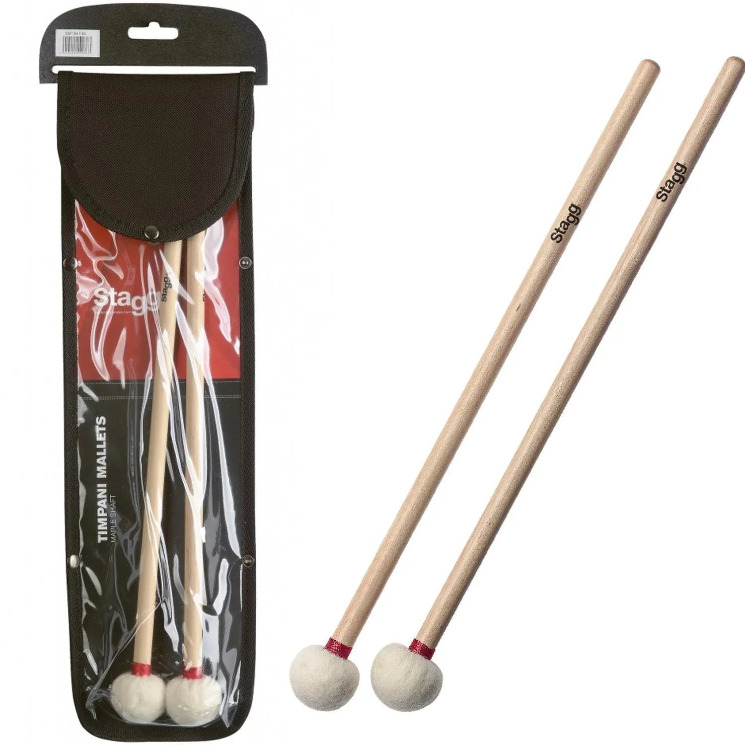 Stagg SMTIM F35 Timpani Felt Head Drum Sticks - DY Pro Audio