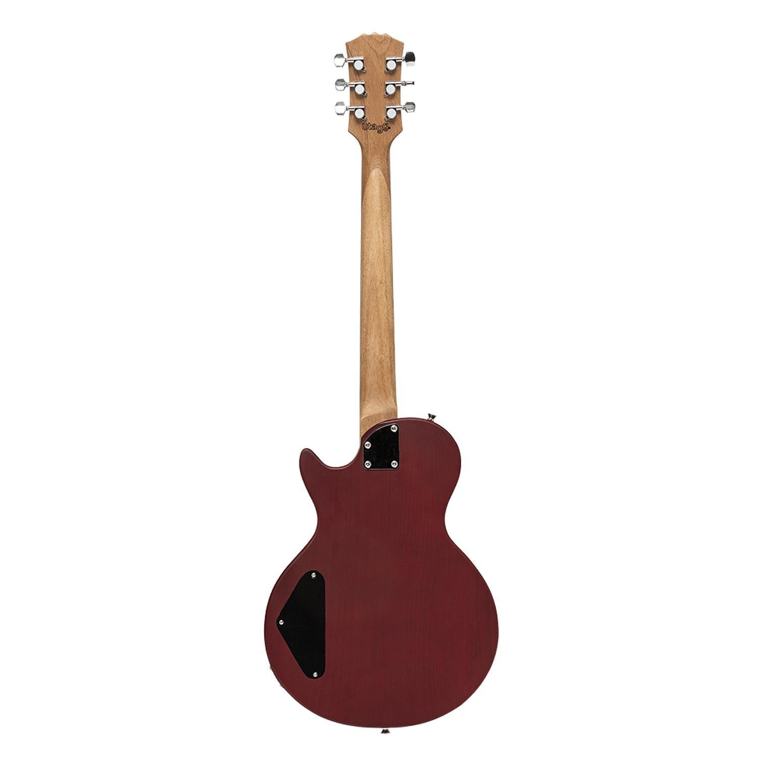 Stagg SSEL-HB90 CHERRY Standard Mahogany Electric Guitar - DY Pro Audio