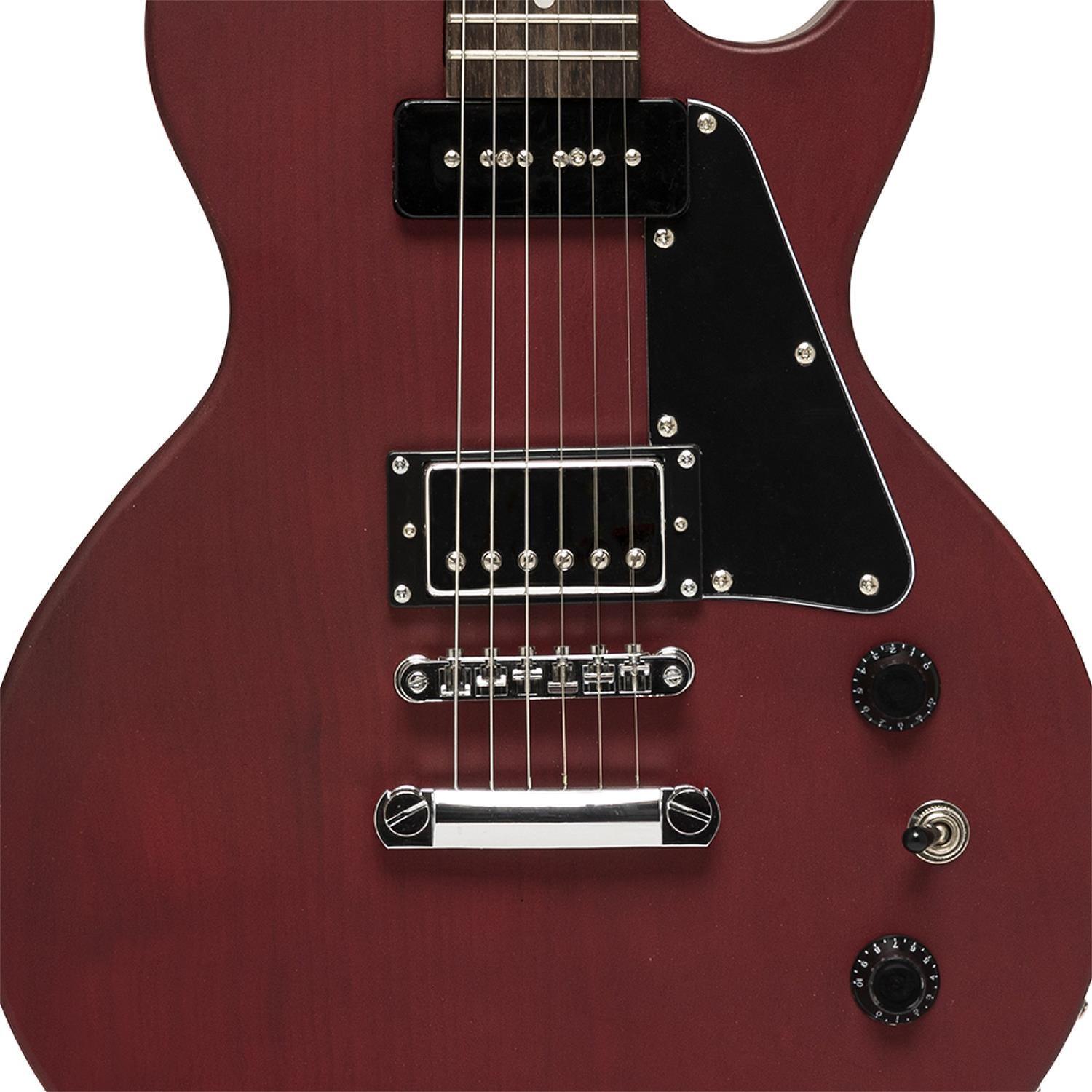 Stagg SSEL-HB90 CHERRY Standard Mahogany Electric Guitar - DY Pro Audio