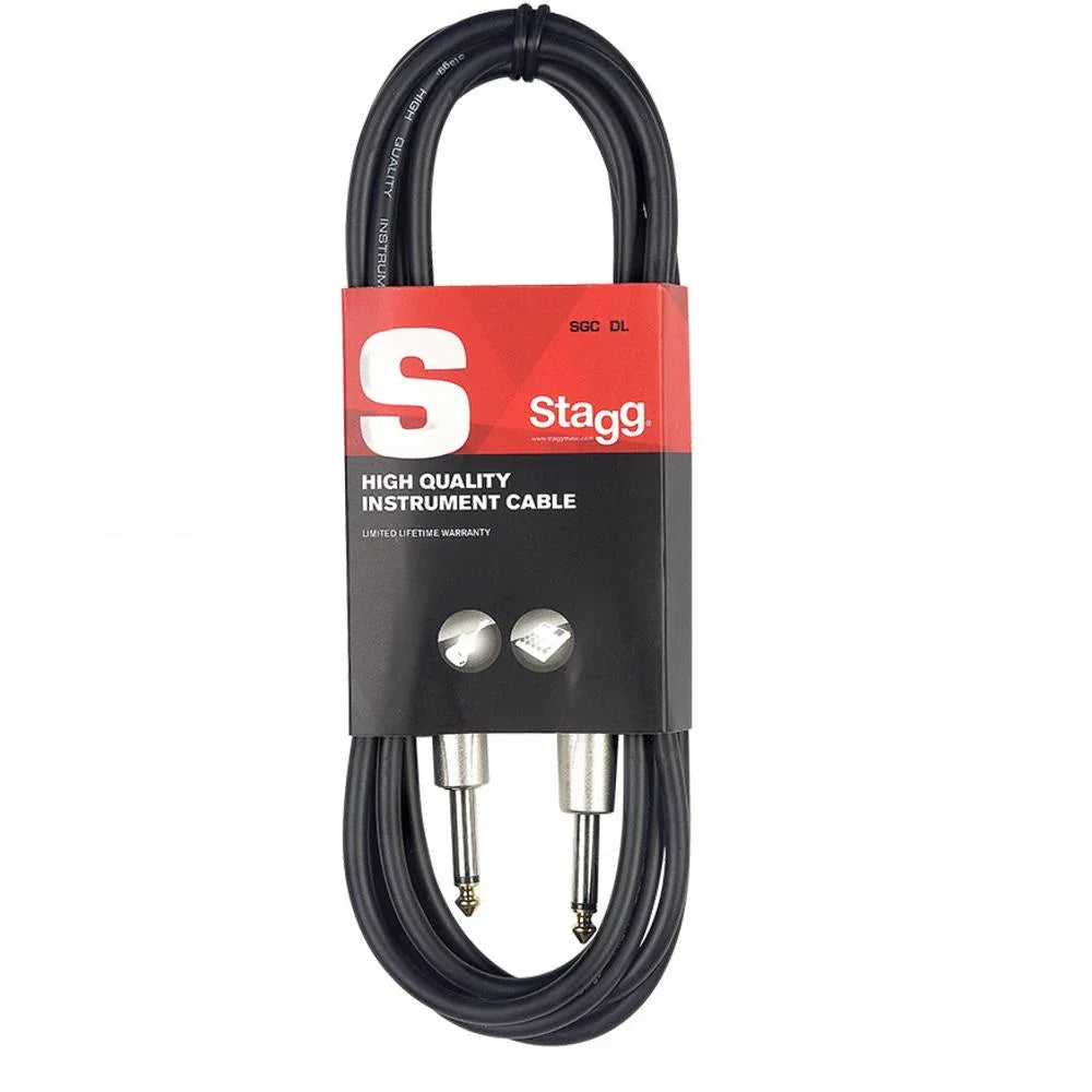 Stagg Straight Jack to Straight Jack Lead 10m | SGC10DL - DY Pro Audio