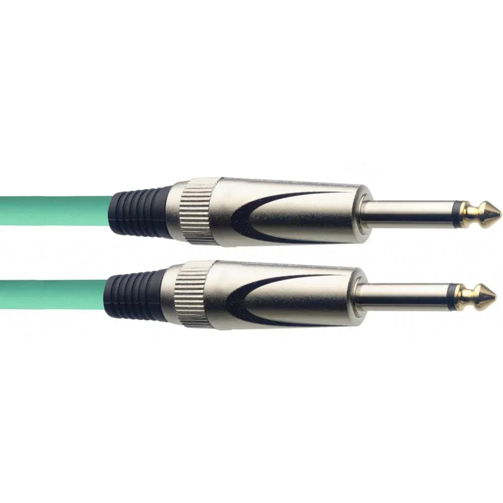 Stagg Straight Jack to Straight Jack Lead 3m Green | SGC3DL CGR - DY Pro Audio