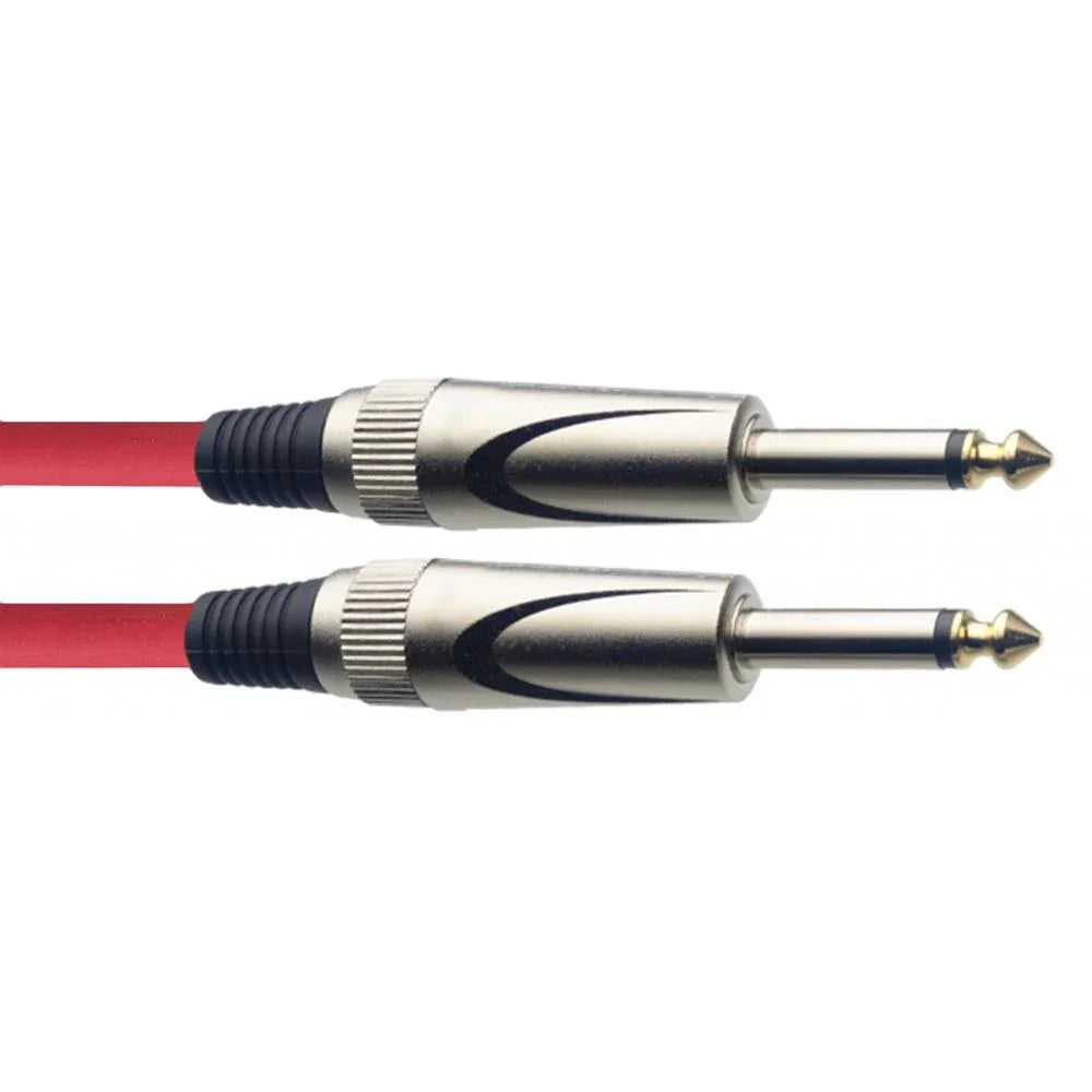 Stagg Straight Jack to Straight Jack Lead 6m Red | SGC6DL CRD - DY Pro Audio