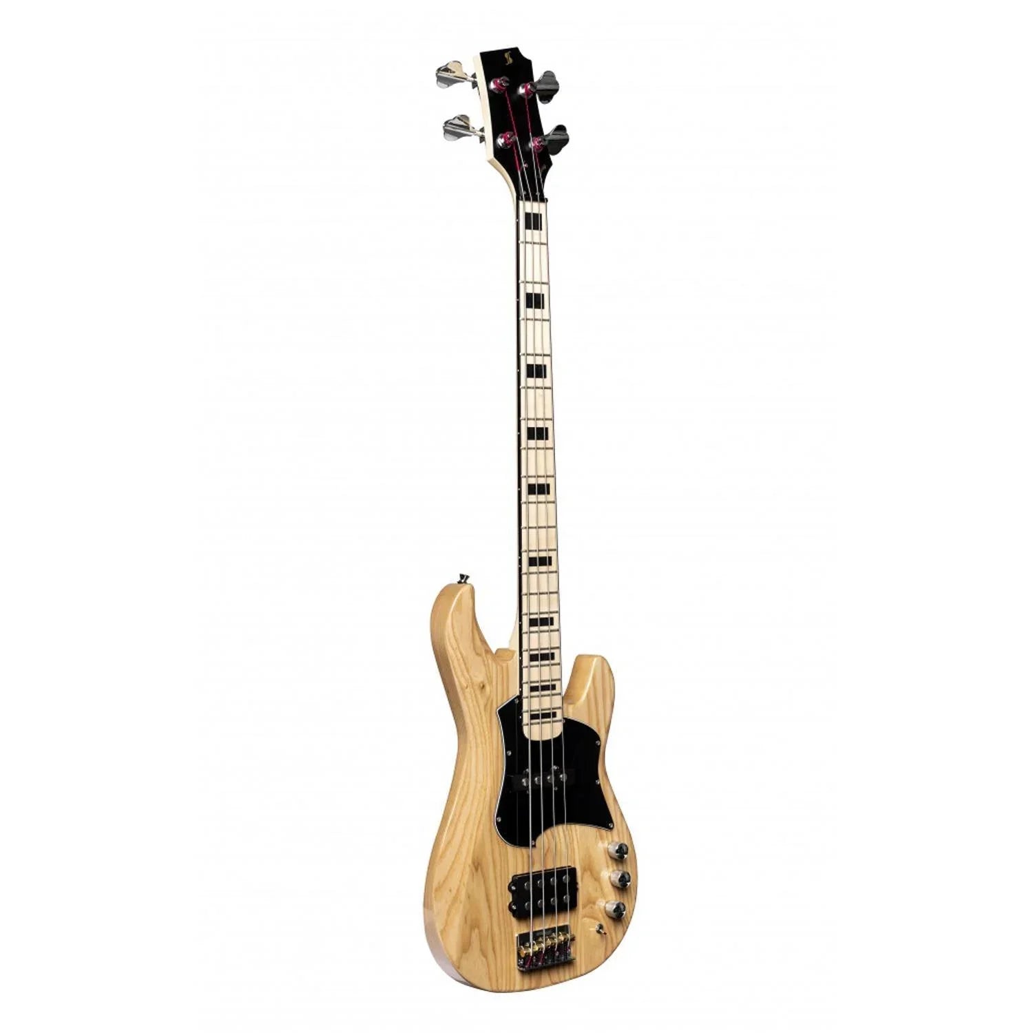Stagg SVY J-FUNK NAT Silveray Series J Style Electric Bass Guitar - DY Pro Audio