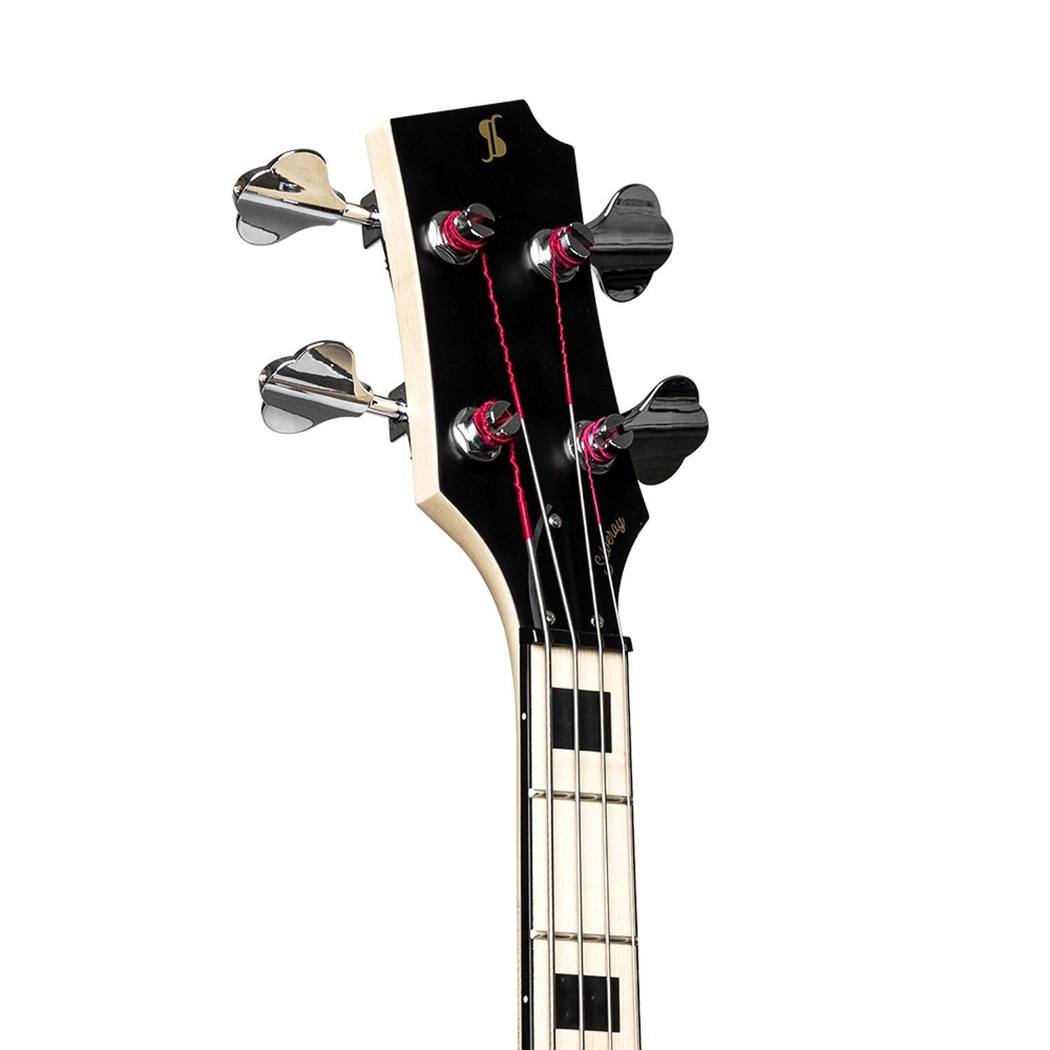 Stagg SVY J-FUNK NAT Silveray Series J Style Electric Bass Guitar - DY Pro Audio