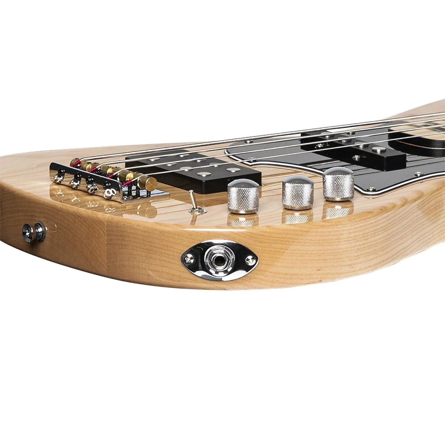 Stagg SVY J-FUNK NAT Silveray Series J Style Electric Bass Guitar - DY Pro Audio