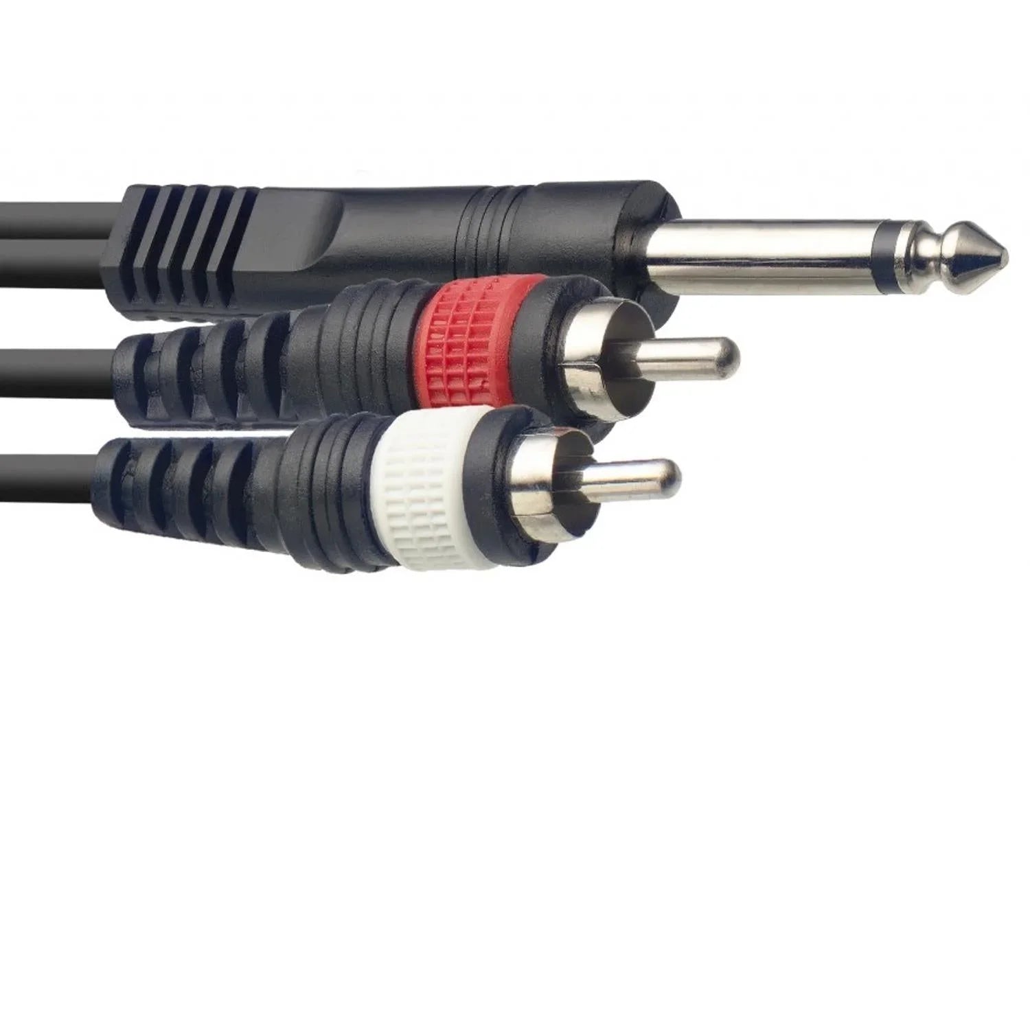 Stagg SYC3/P2CM E Twin RCA to Mono Jack 3m Cable - DY Pro Audio