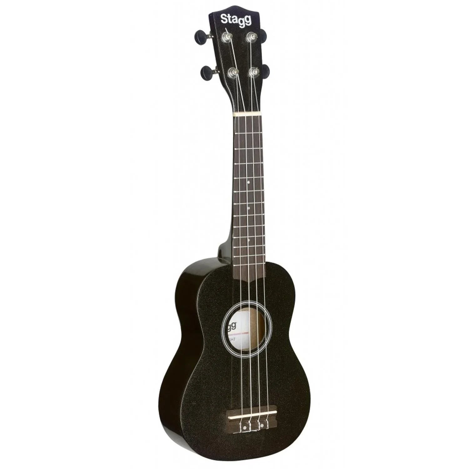 Stagg US-Night Black Soprano Ukulele With Bag - DY Pro Audio