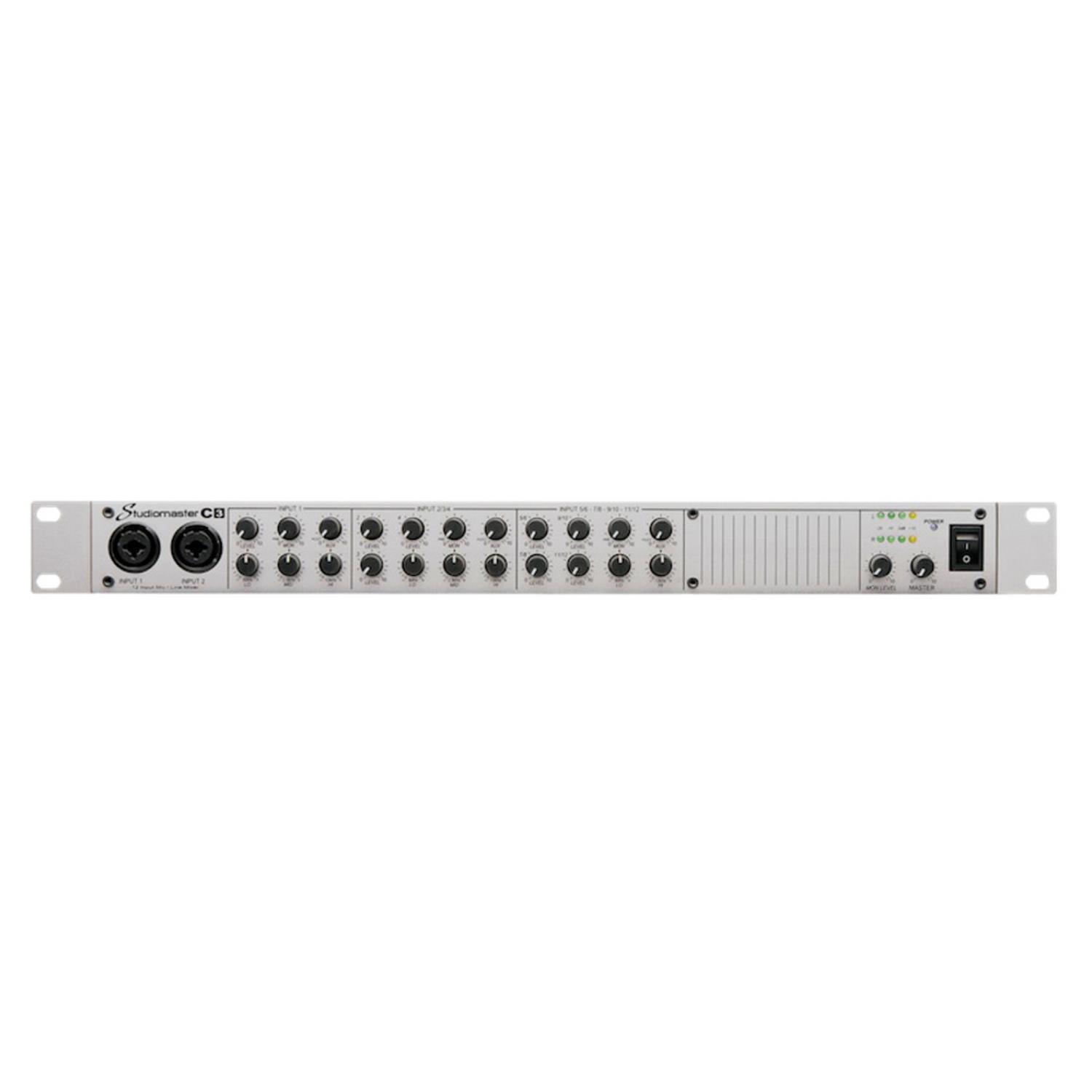 Studiomaster C3 12 Channel 1U Rack Mixer - DY Pro Audio