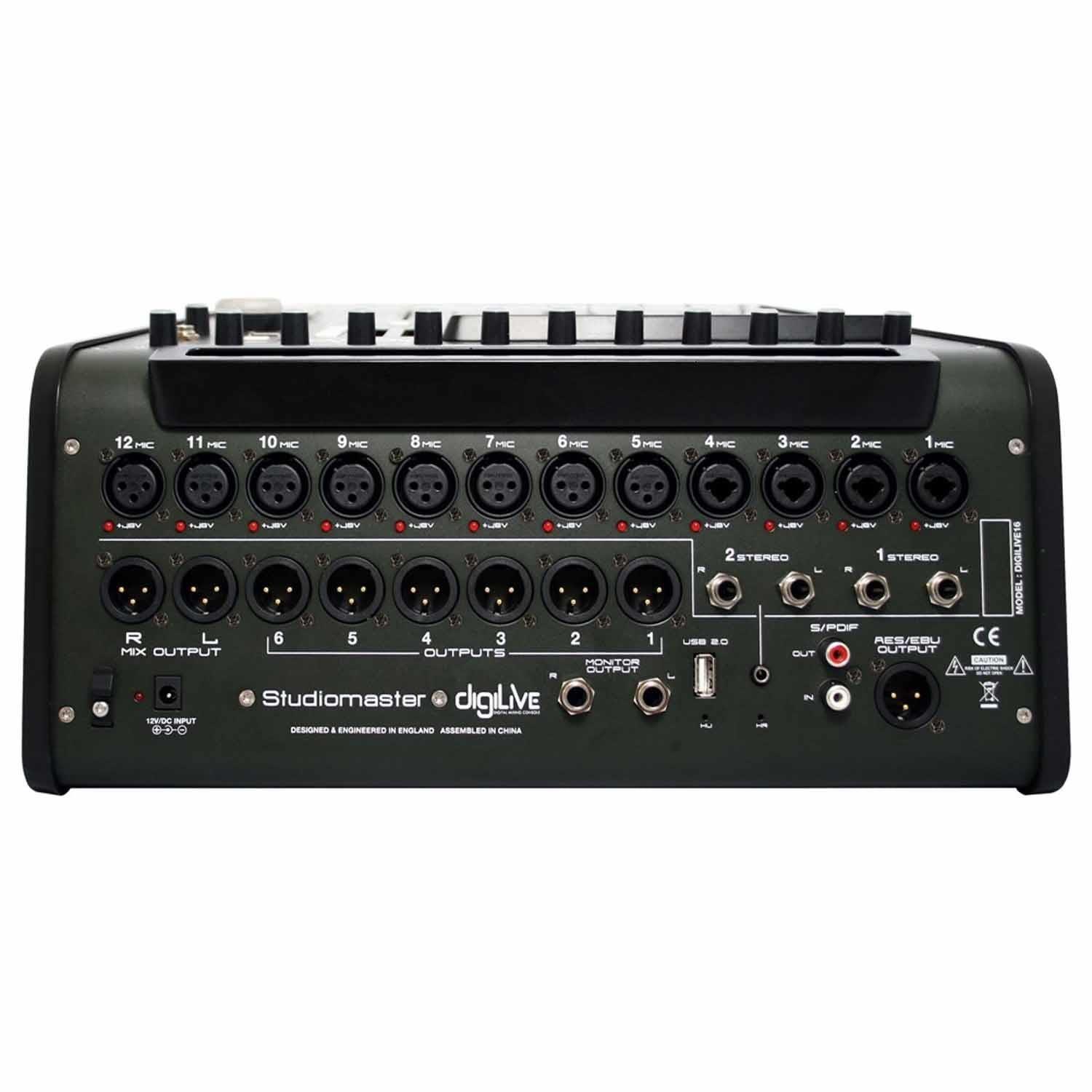 Studiomaster DIGILIVE 16 16 input Compact Digital Mixer - DY Pro Audio
