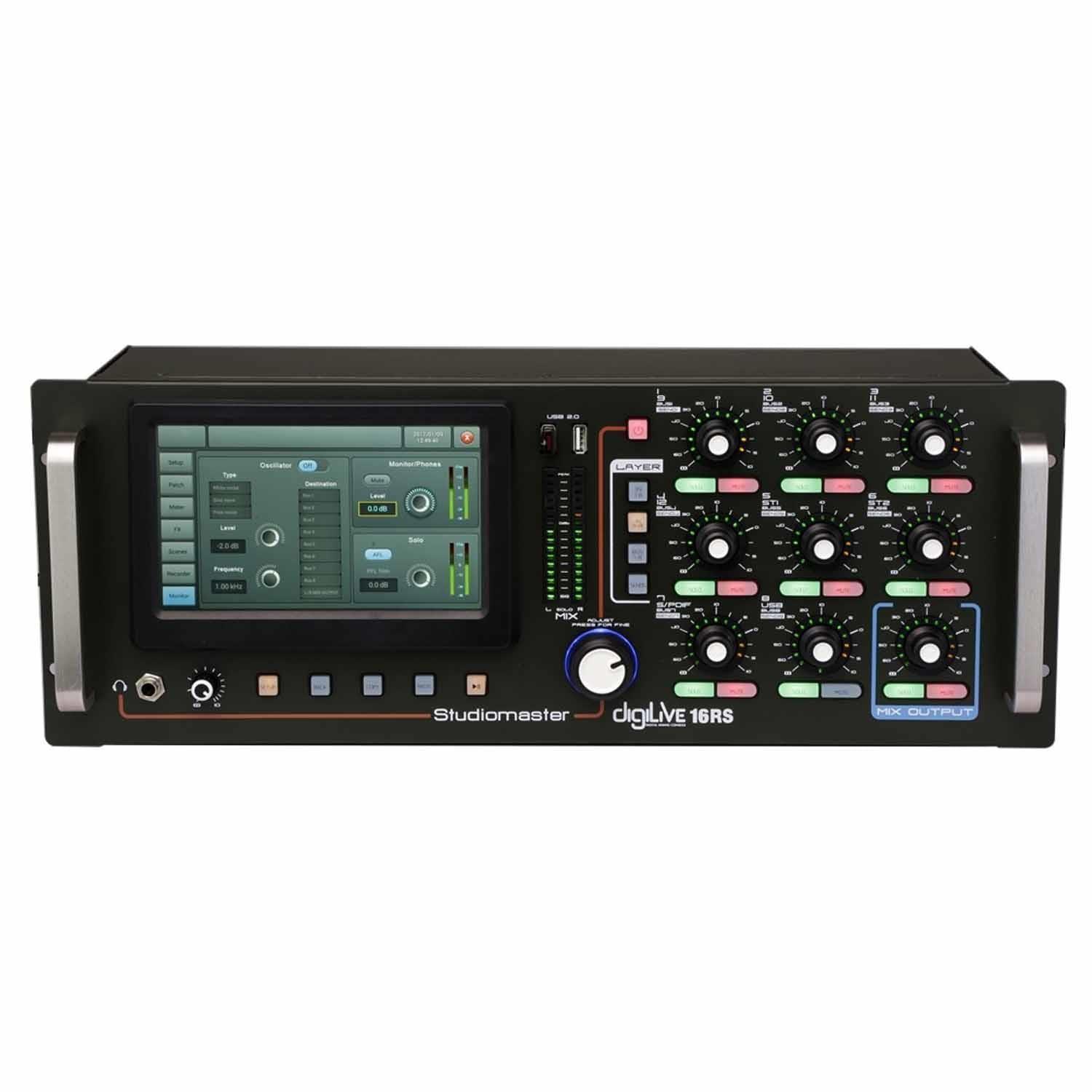 Studiomaster DIGILIVE 16RS 16 input Digital Rack Mixer - DY Pro Audio