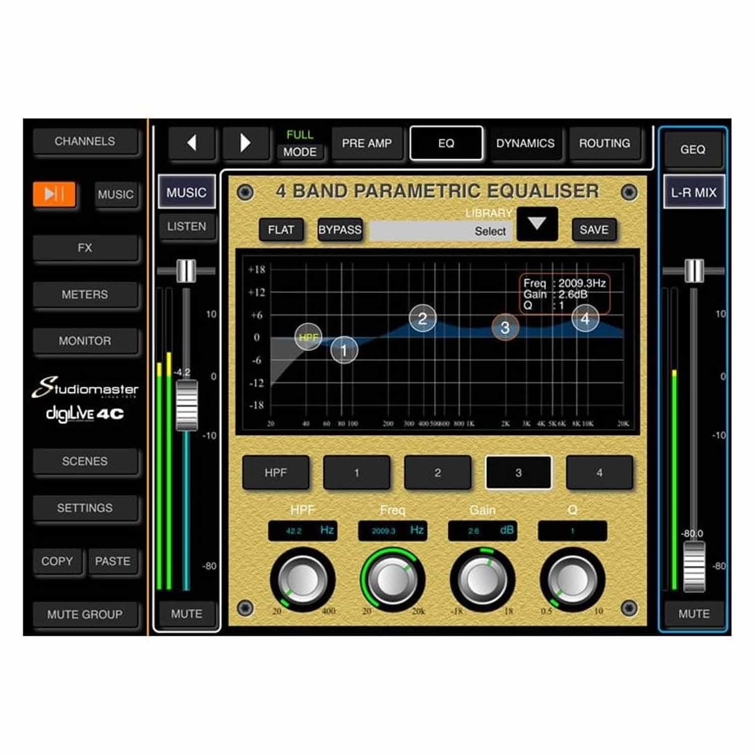 Studiomaster DIGILIVE4C 4 input Compact Digital Mixer - DY Pro Audio