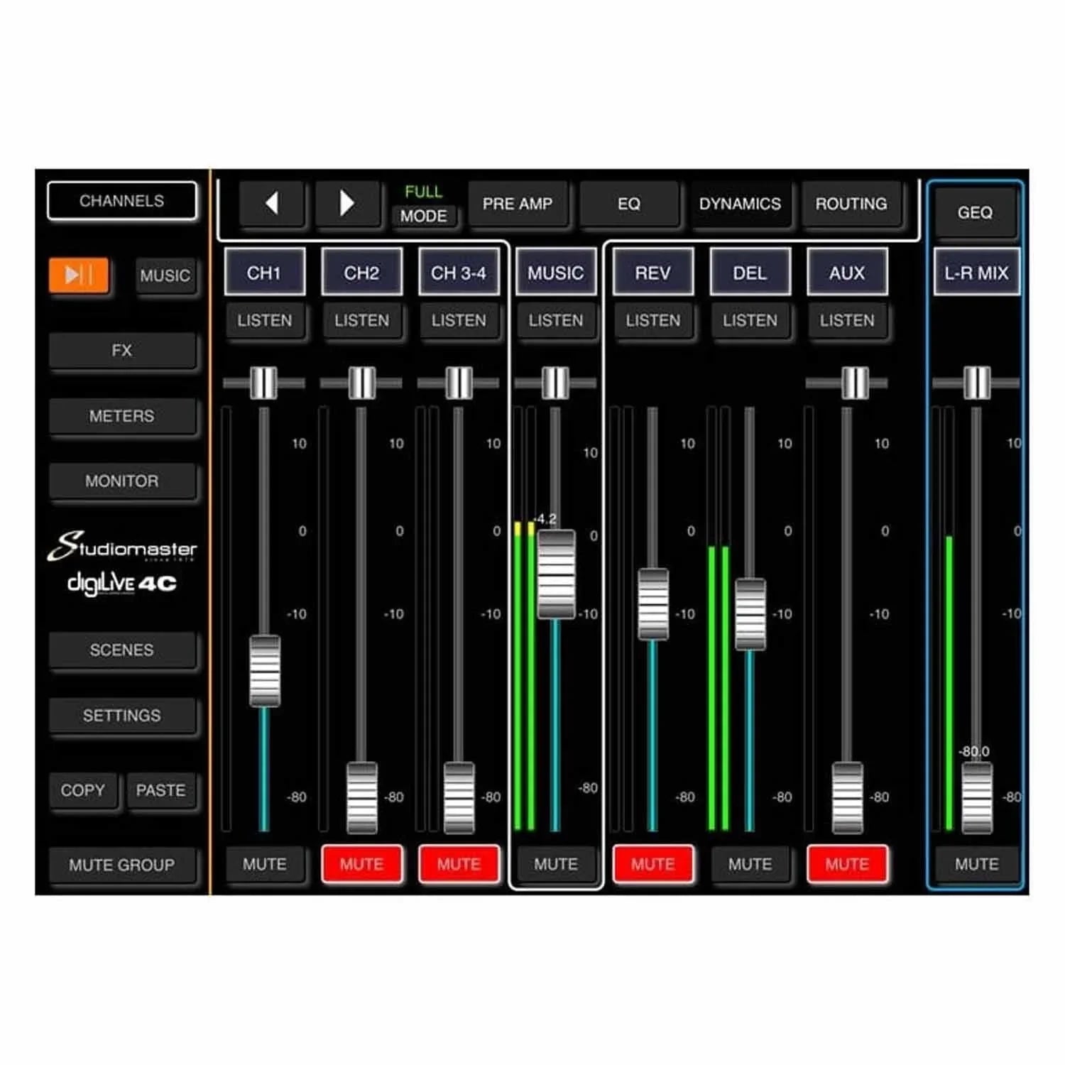 Studiomaster DIGILIVE8C 8 input Compact Digital Mixer - DY Pro Audio