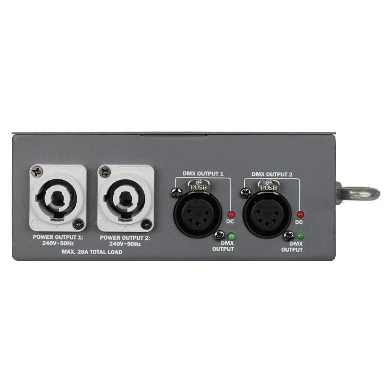 Transcension HS 2 Hybrid PowerCON DMX Distribution Splitter - DY Pro Audio
