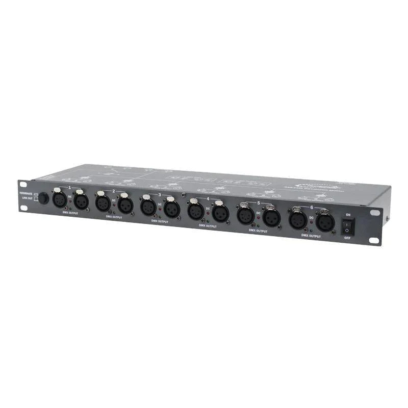 Transcension RS 6 Rackmount DMX Distribution Splitter - DY Pro Audio