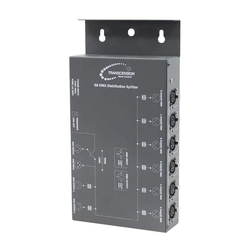 Transcension S8 DMX Distribution Splitter - DY Pro Audio