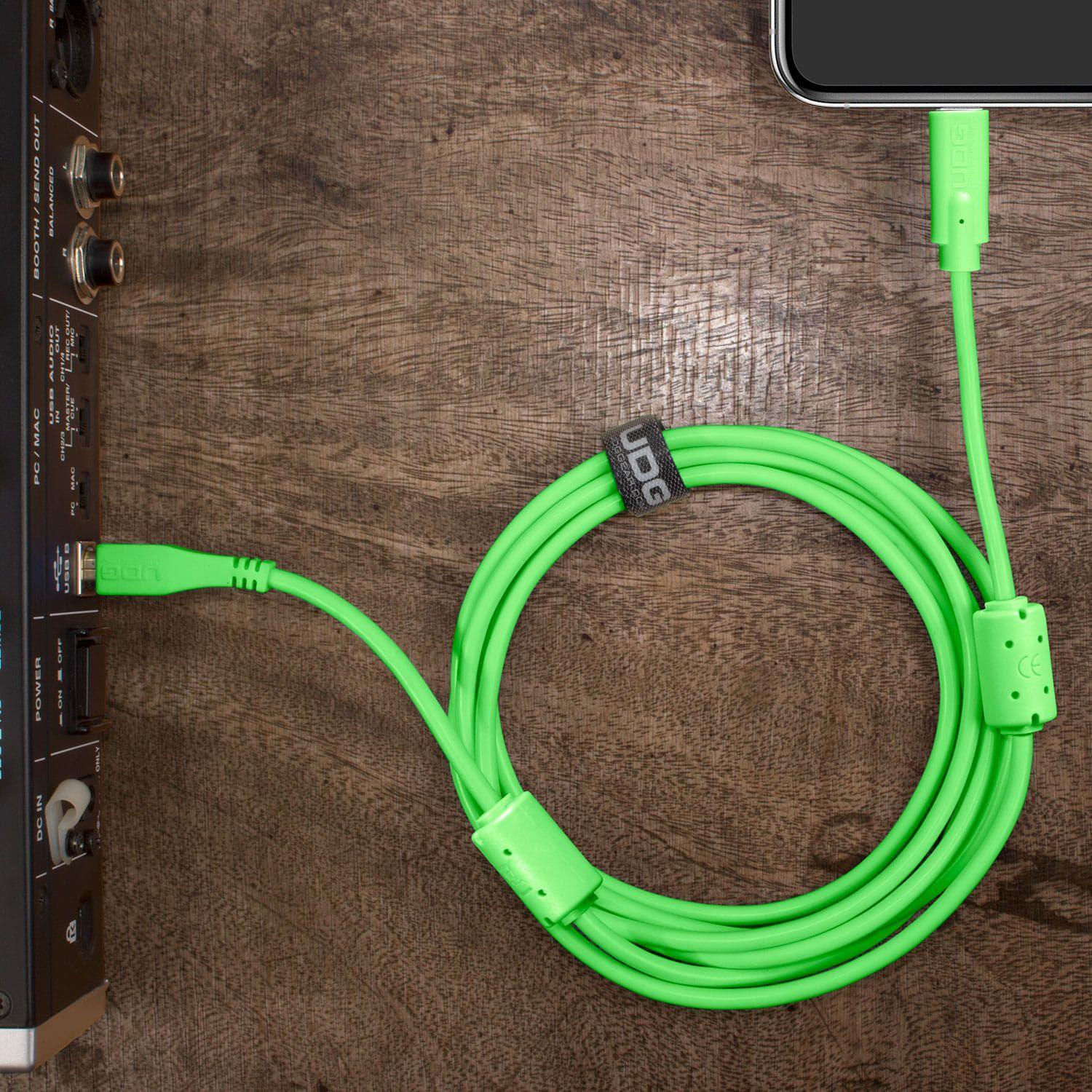 UDG Cable USB 2.0 (Type C-B) Straight 1.5M Green - DY Pro Audio