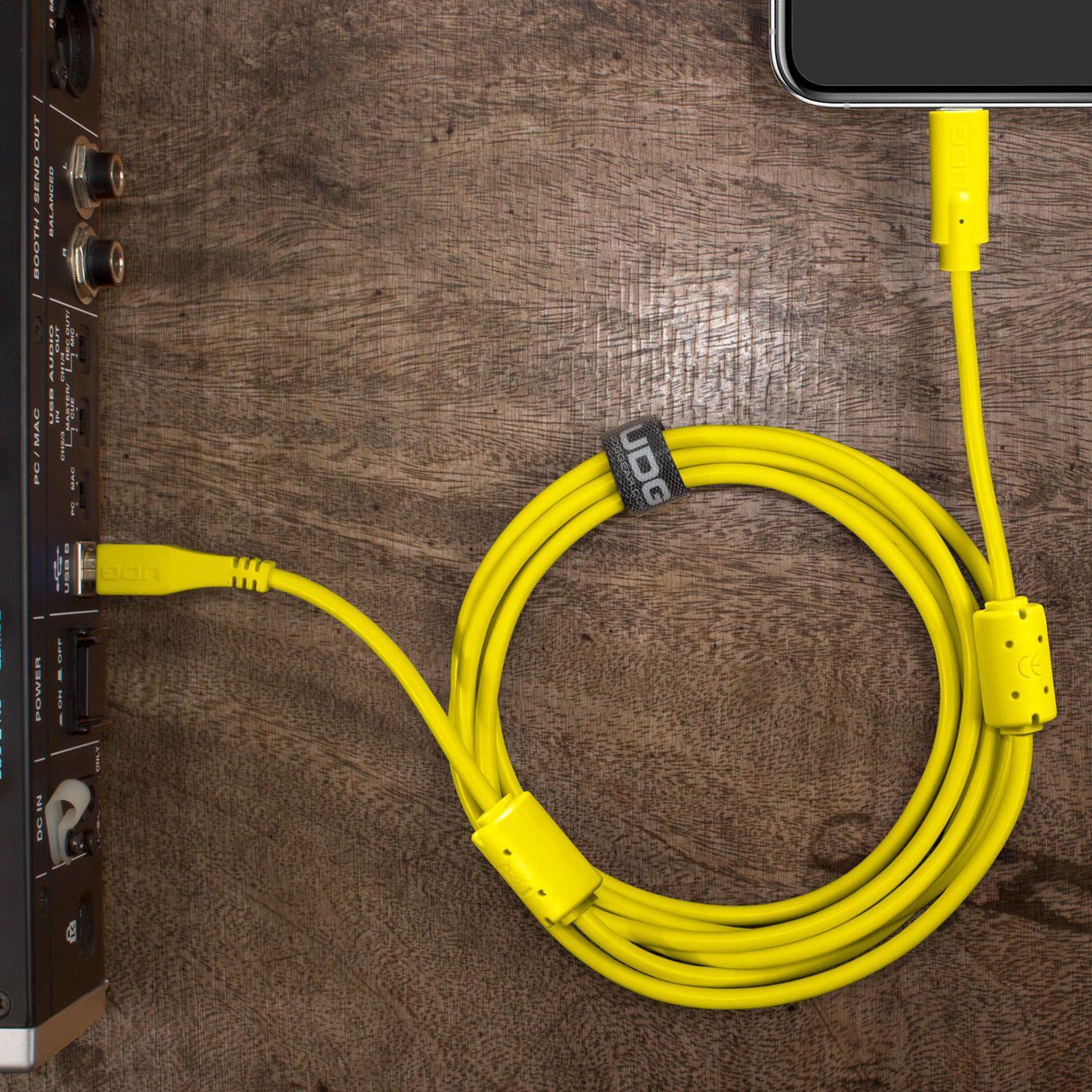 UDG Cable USB 2.0 (Type C-B) Straight 1.5M Yellow - DY Pro Audio