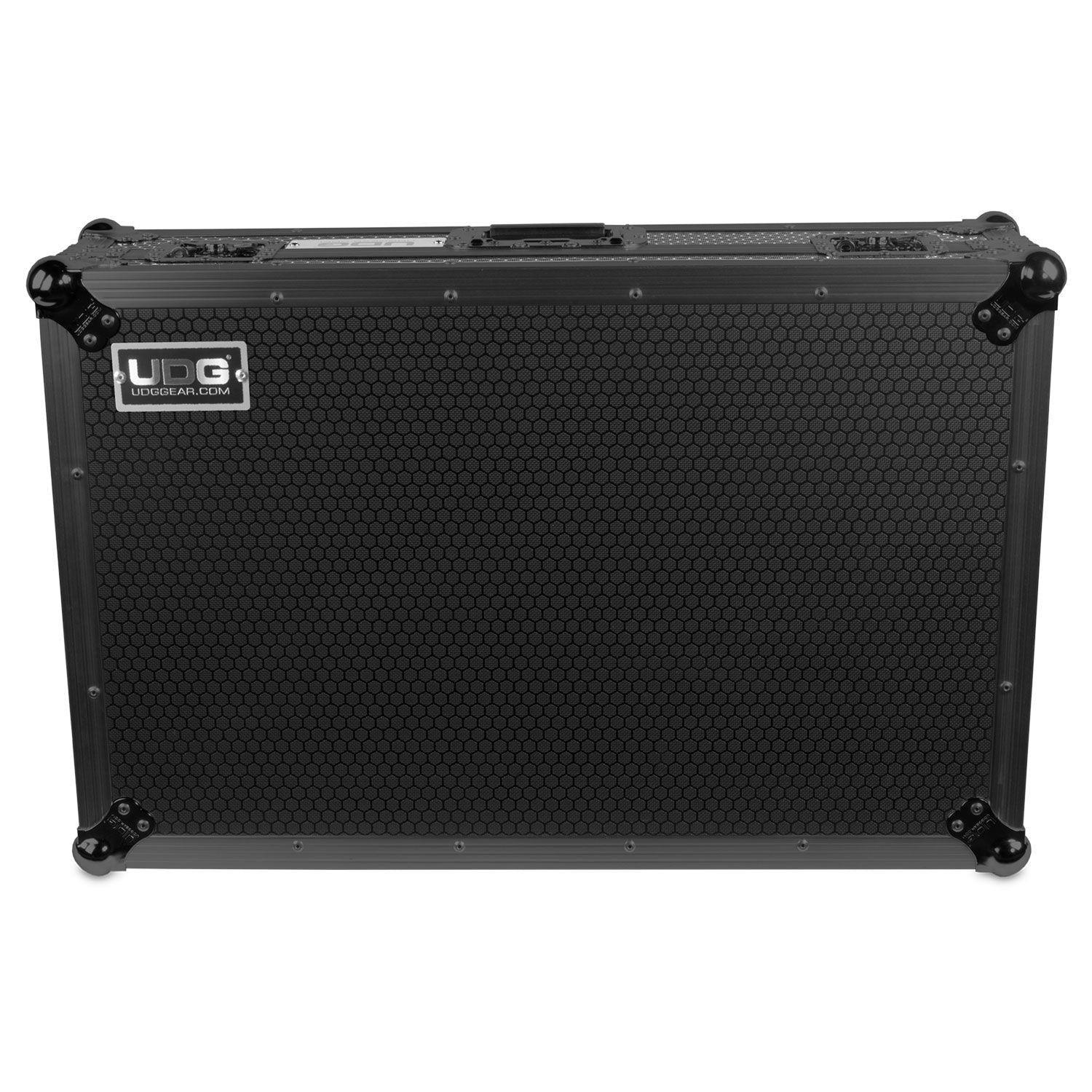 UDG Ultimate Flight Case Pioneer XDJ-RX3 Black Plus (Laptop Shelf + Wheels) - DY Pro Audio